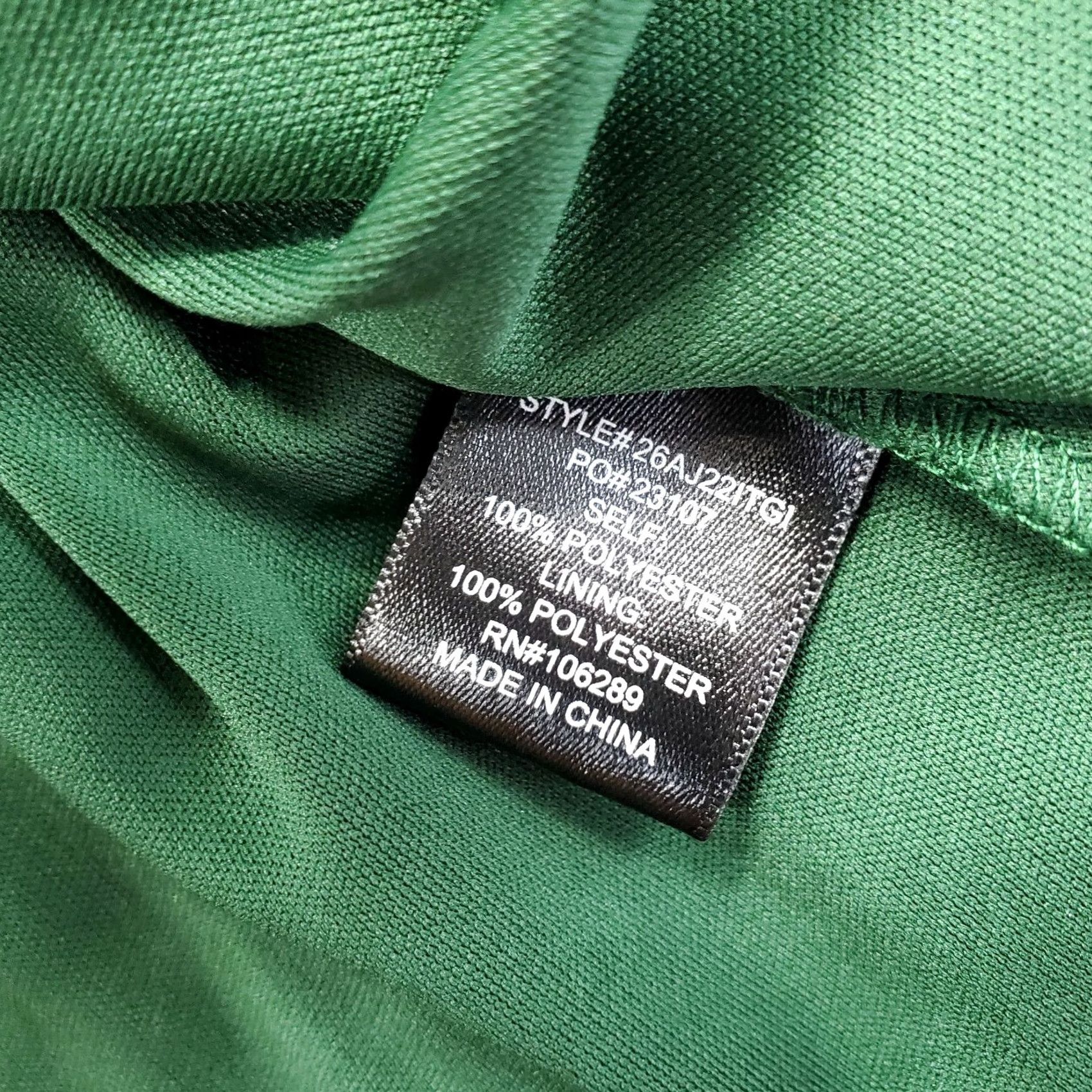 Vintage Trixxi Womens Green & Black Animal Print Chiffon Smocked Back Ruffle Dress M Size M / US 6-8 / IT 42-44 - 4 Thumbnail