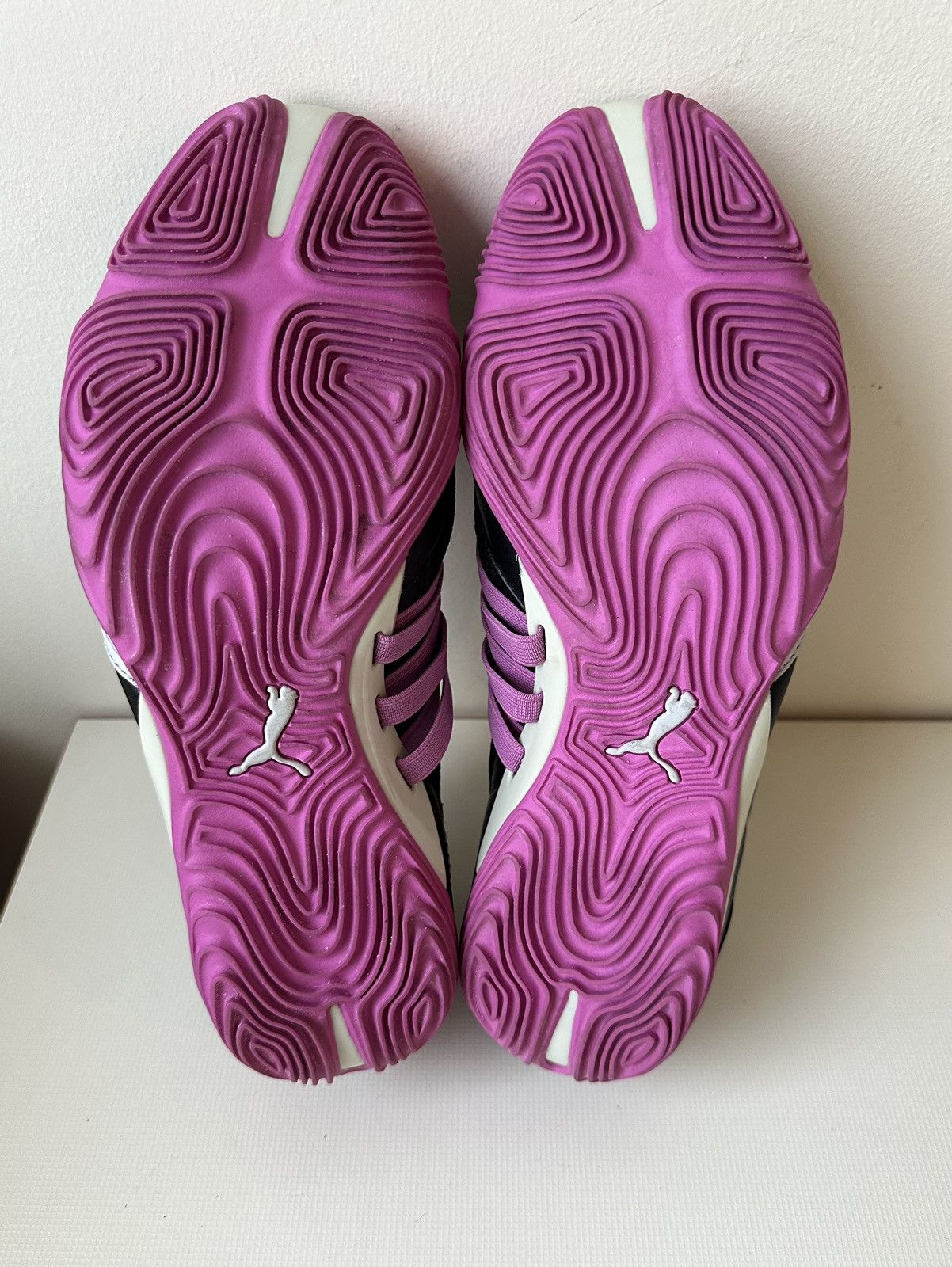 Puma Puma Slidre low pink black leather low top vintage shoes Size US 8.5 / IT 38.5 - 6 Thumbnail