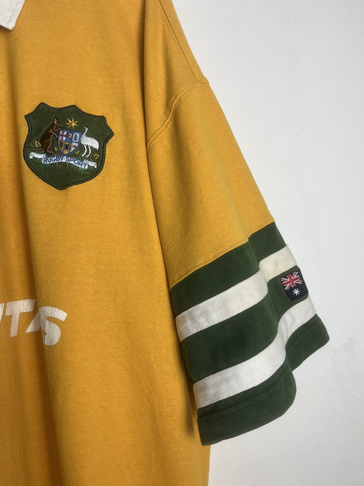 Canterbury of New Zealand Wallabies Australia Rugby Vintage Jersey Qantas Short Sleeve Size US XXL / EU 58 / 5 - 3 Thumbnail
