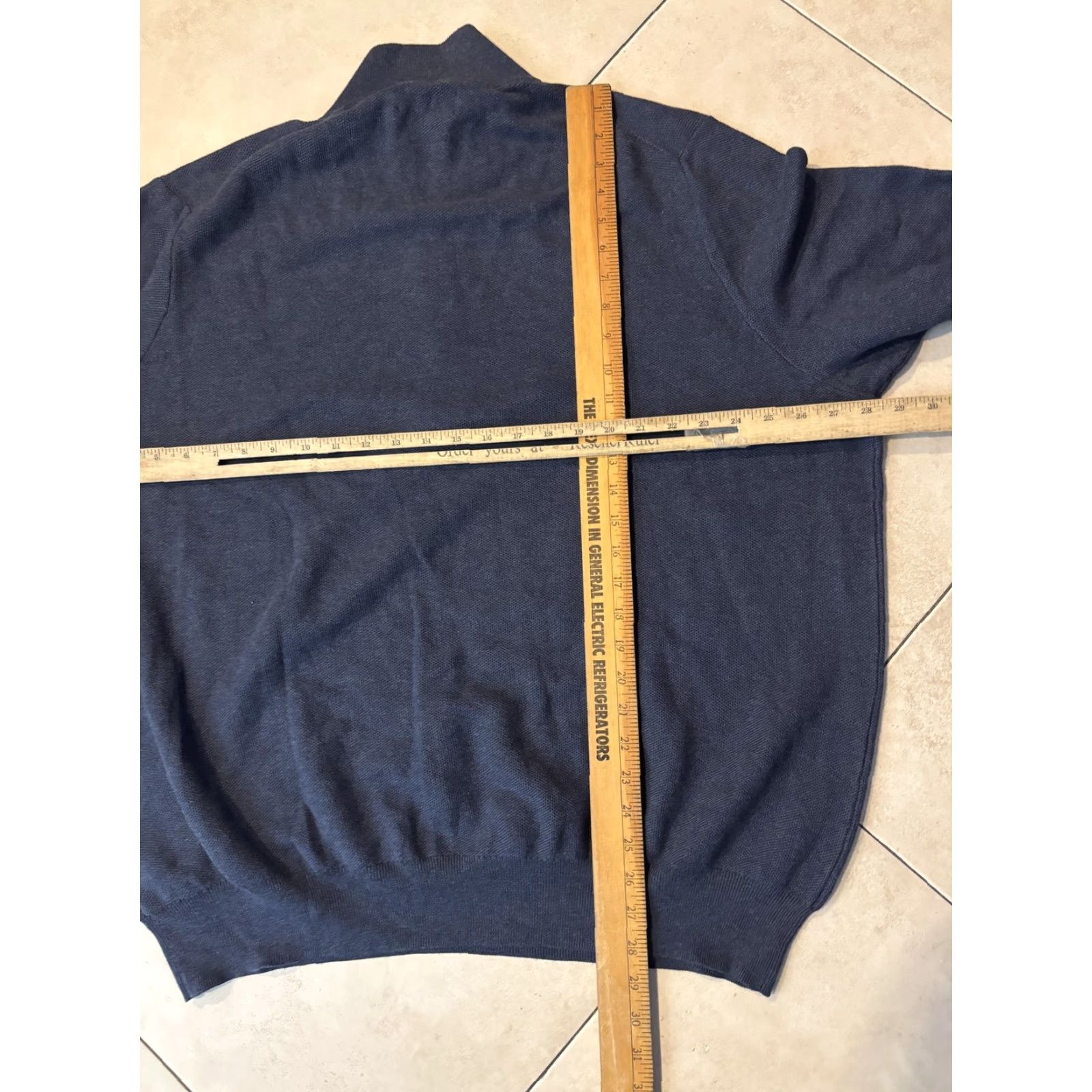 Polo Ralph Lauren Polo Ralph Lauren Sweater Mens 4XB Blue Pima Cotton 1/4 Zip Mock Neck Pony Size US XXL / EU 58 / 5 - 6 Thumbnail