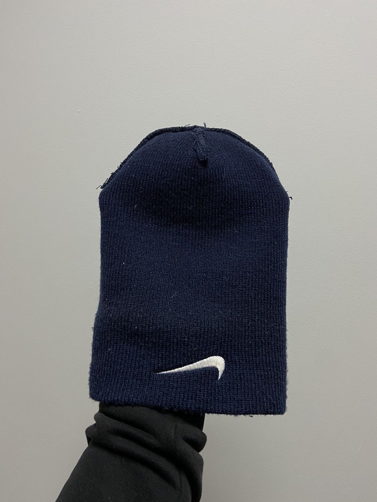 Nike × Vintage Nike Hat Vintage Beanie Small Embroidered Swoosh Logo Size ONE SIZE - 3 Thumbnail