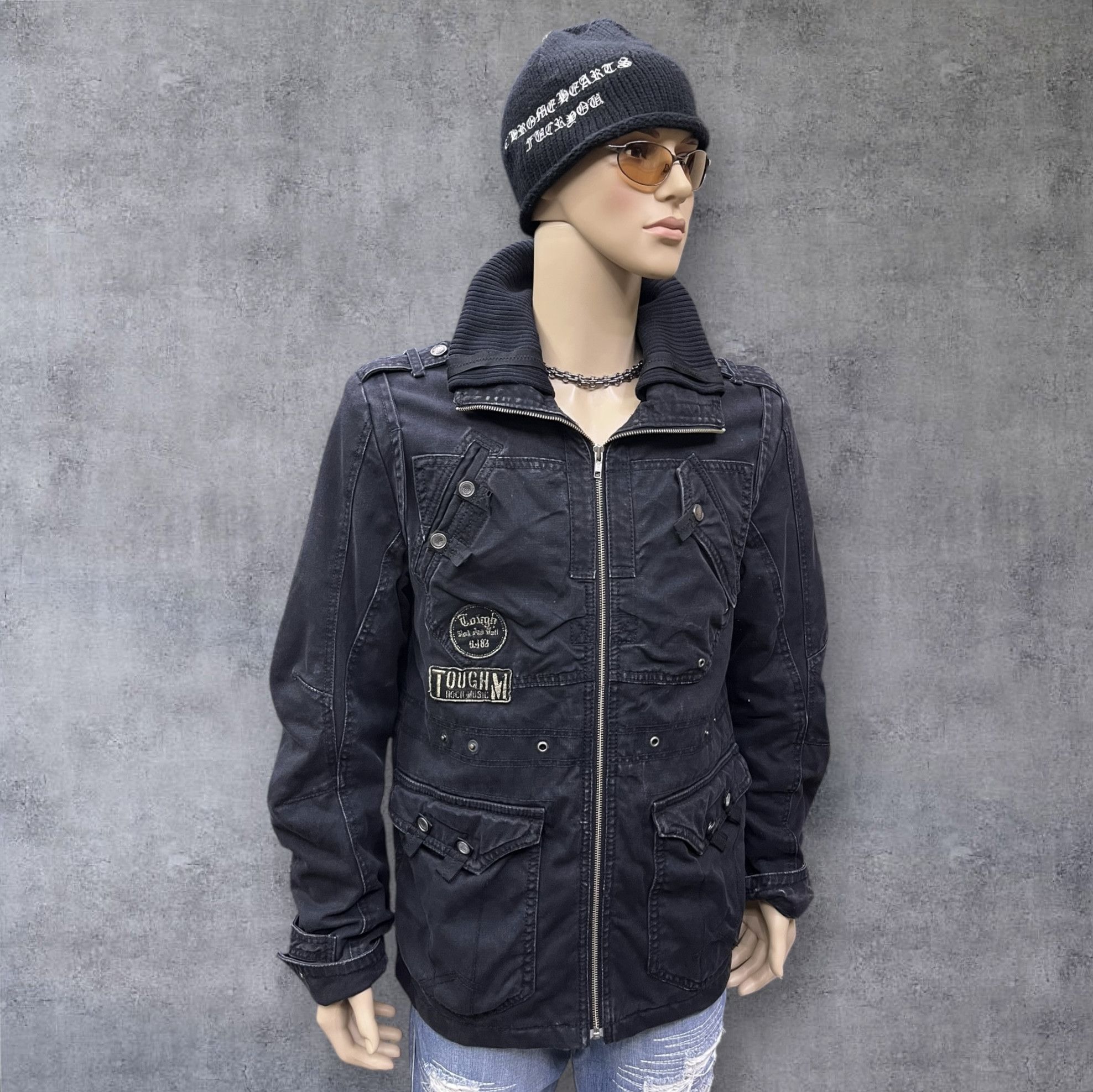 ROCKSMITH 🔥Grunge🔥Vintage Tough Jeansmith Rock & Roll Canvas Jacket Size US M / EU 48-50 / 2 - 2 Thumbnail