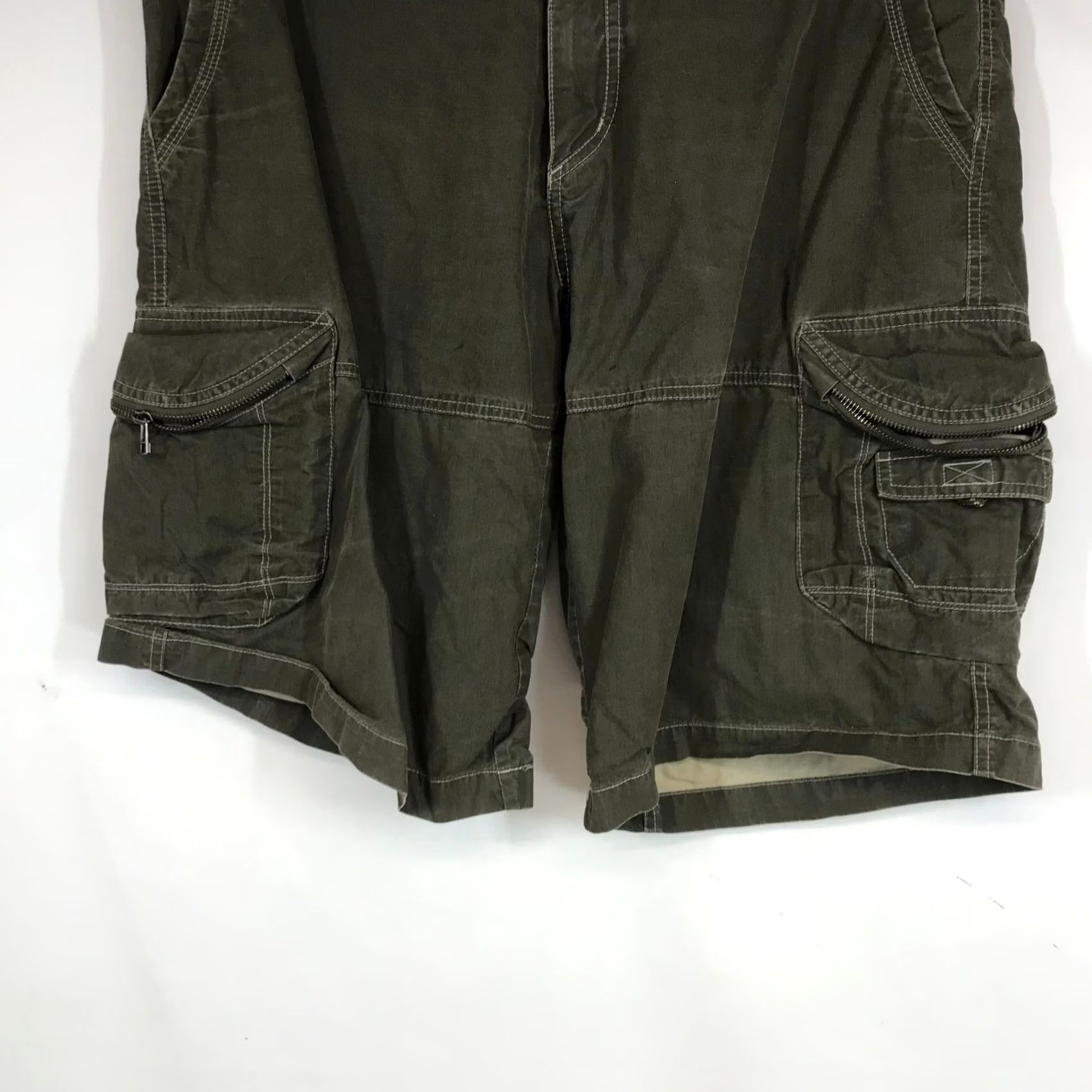 Olive Kuhl Mens Olive Green Cargo Shorts Cotton Nylon Blend Size 38 Hiking Outdoor Size US 38 / EU 54 - 3 Thumbnail