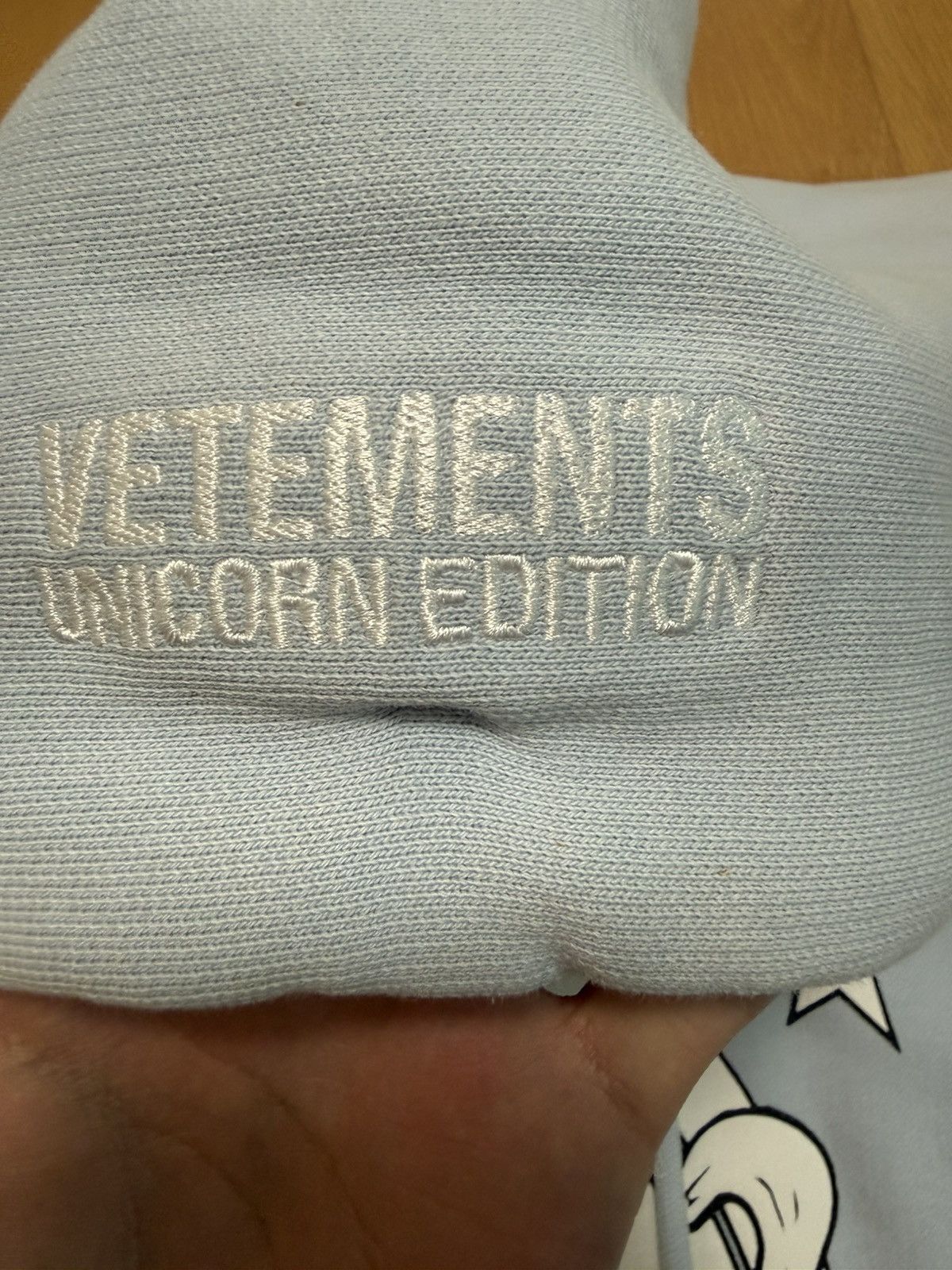 Vetements Vetements Unicorn Hoodie Baby Blue Size US XS / EU 42 / 0 - 3 Thumbnail