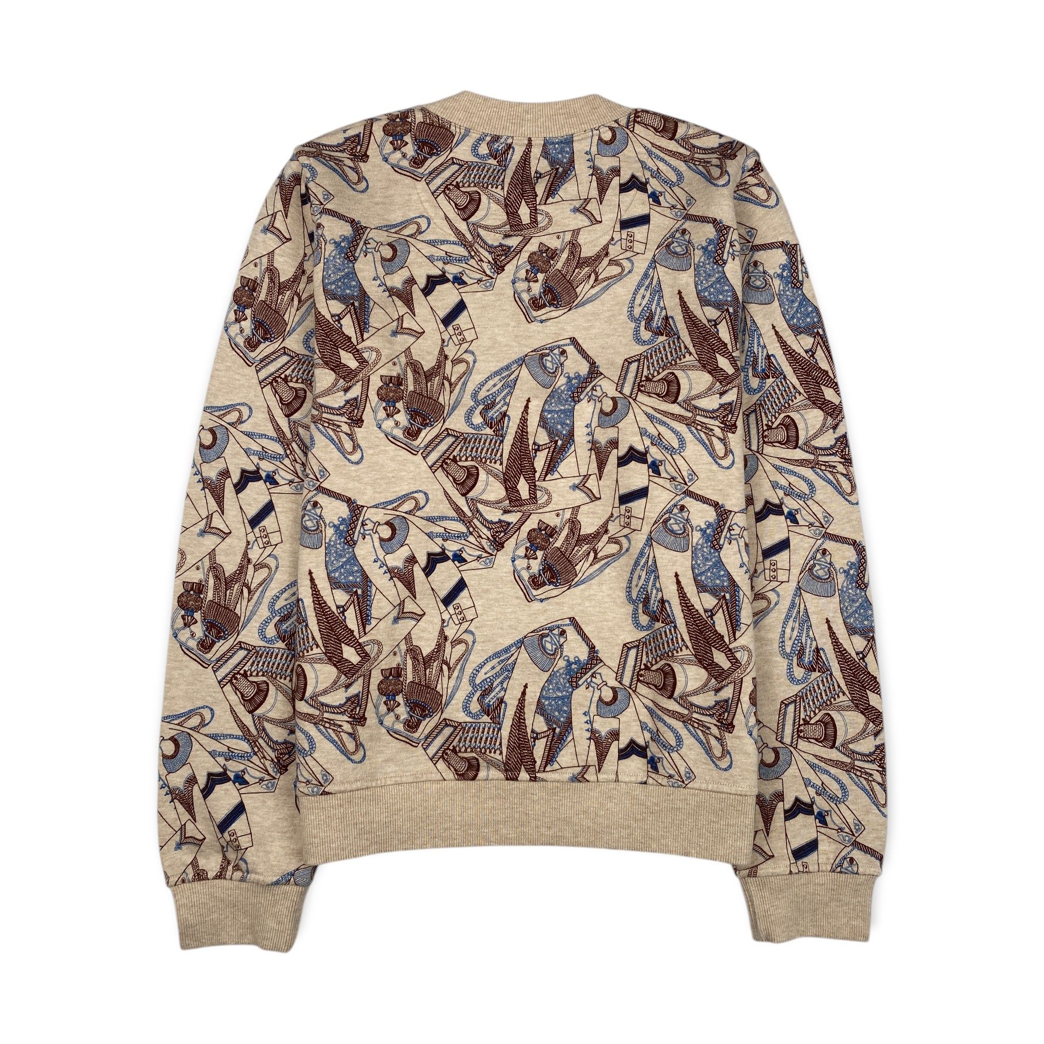 Hermes "Zouaves et Dragons Finesse" Sweatshirt Size XS / US 0-2 / IT 36-38 - 2 Thumbnail