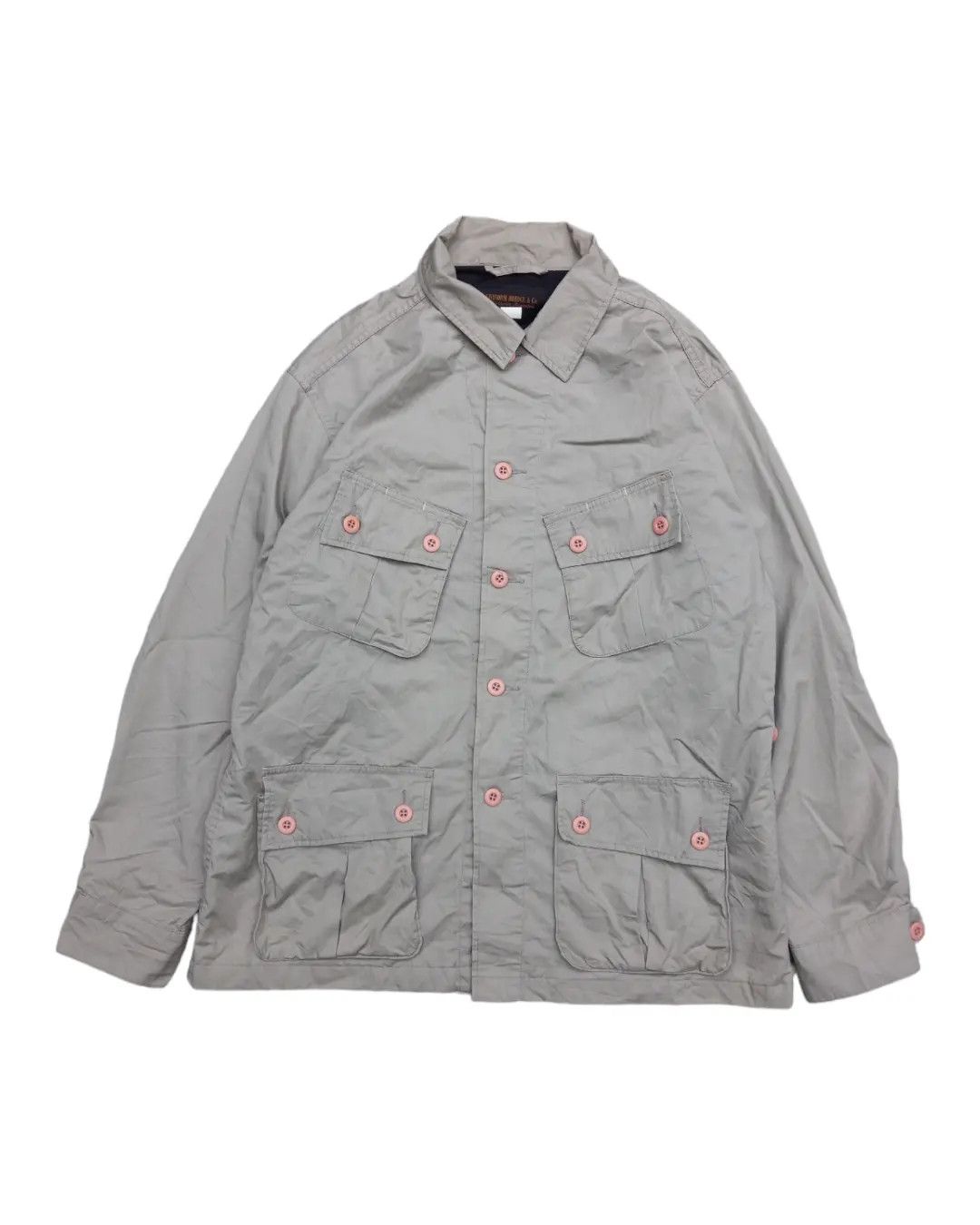 image of Uniform Bridge Slant Pocket Jacket in Beige, Men's (Size XL)