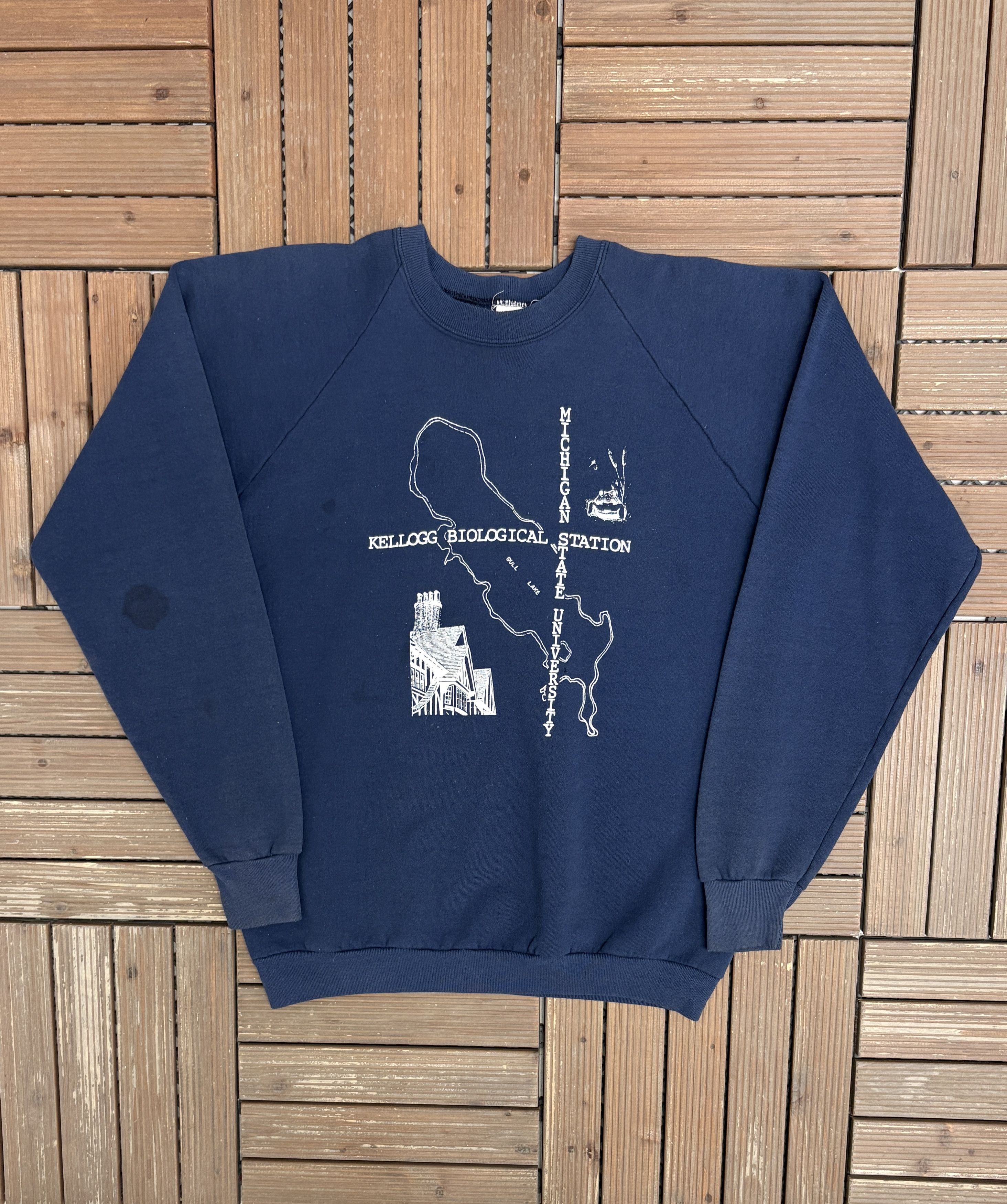 Vintage Kellogg Biological Station Michigan State Vintage Crewneck Size US XL / EU 56 / 4 - 1 Thumbnail
