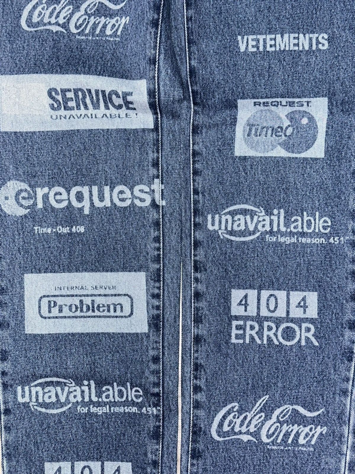Vetements Vetements FW19 ERROR CODE Pants Size US 28 / EU 44 - 6 Thumbnail