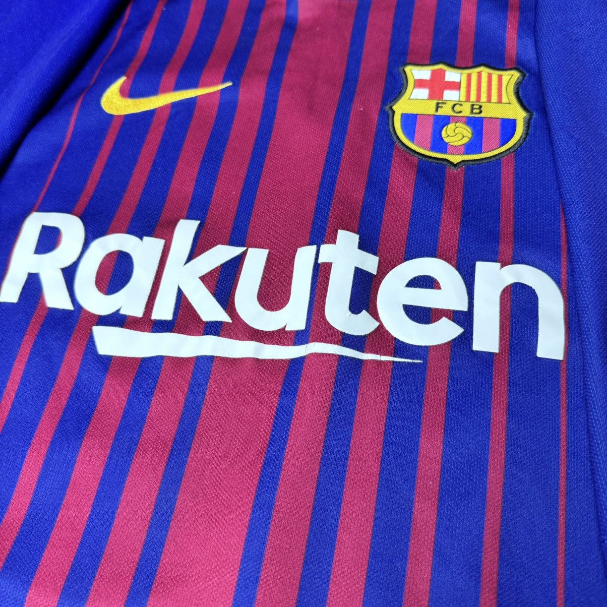 Nike × Vintage Nike Messi Barcelona 2017 2018 Home Size US XL / EU 56 / 4 - 6 Thumbnail