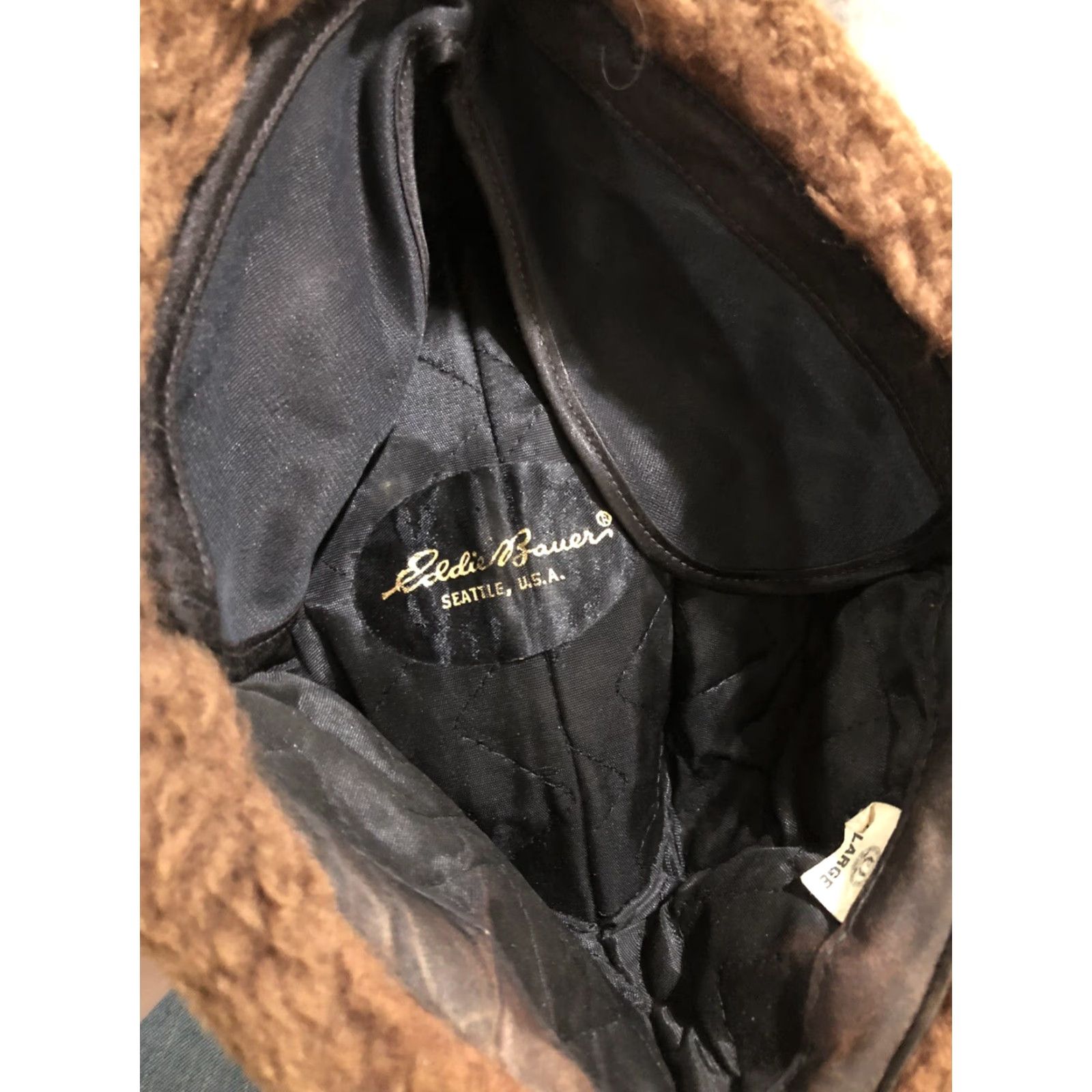Eddie Bauer VINTAGE Eddie Bauer Trapper Hat Unisex Adults L Brown Grizzly Bear Winter Lined Hunting Outdoor Hat Size ONE SIZE - 7 Thumbnail