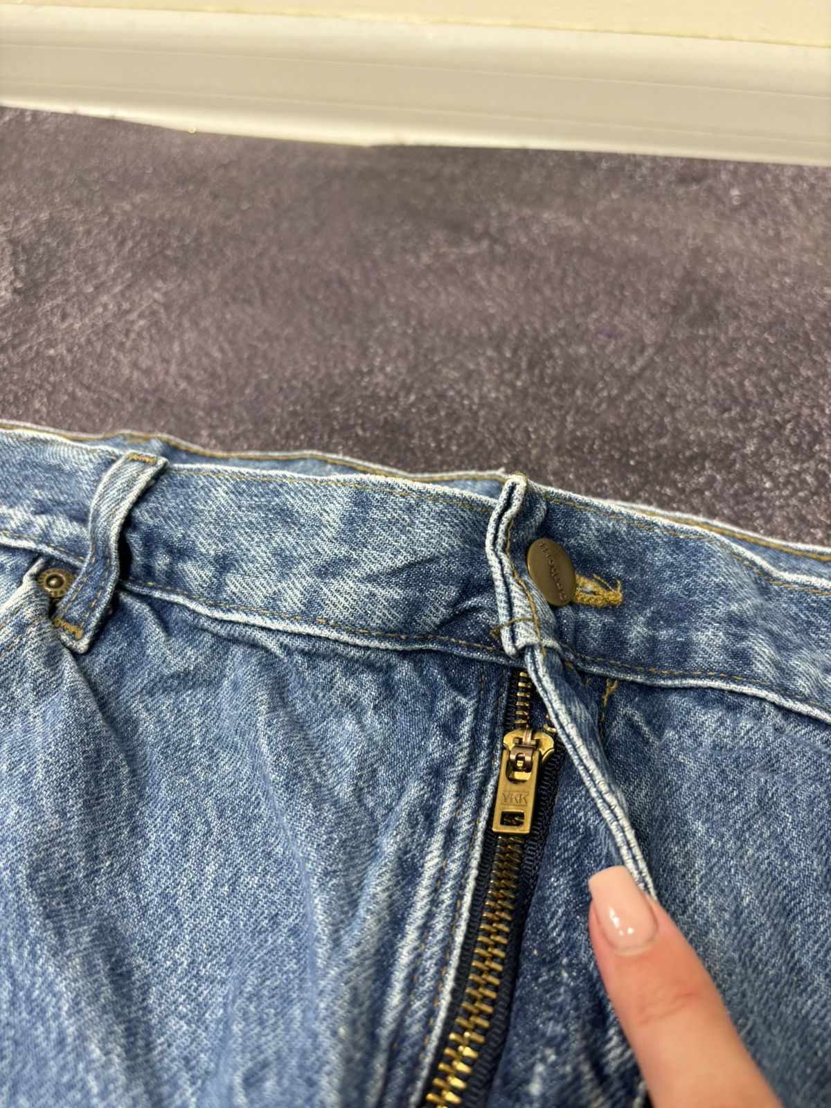Carhartt Vintage Carhartt Blue Y2K USA 90s Hype Baggy Jeans Size US 40 / EU 56 - 15 Thumbnail