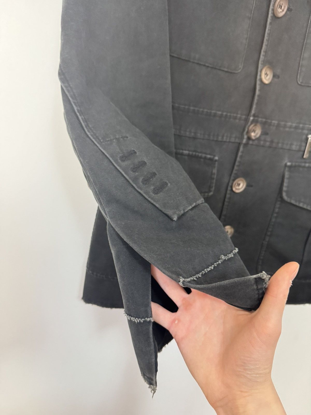 John Galliano Archive John Galliano Black Light Cotton Military Jacket Size US M / EU 48-50 / 2 - 12 Thumbnail