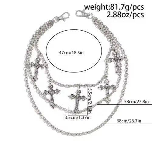 Other Waist Chain Cross Size ONE SIZE - 6 Thumbnail
