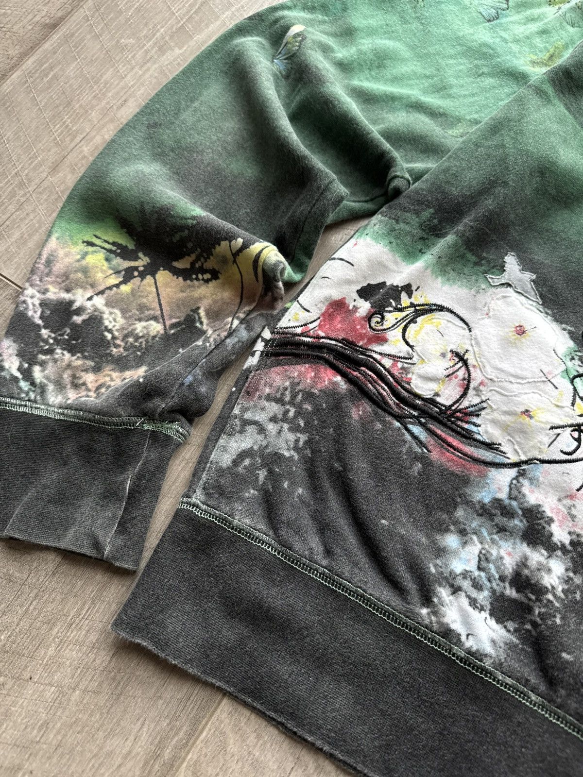 If Six Was Nine Vintage Elvis Jesus Couture flowers butterflies graffiti zip Size US L / EU 52-54 / 3 - 10 Thumbnail