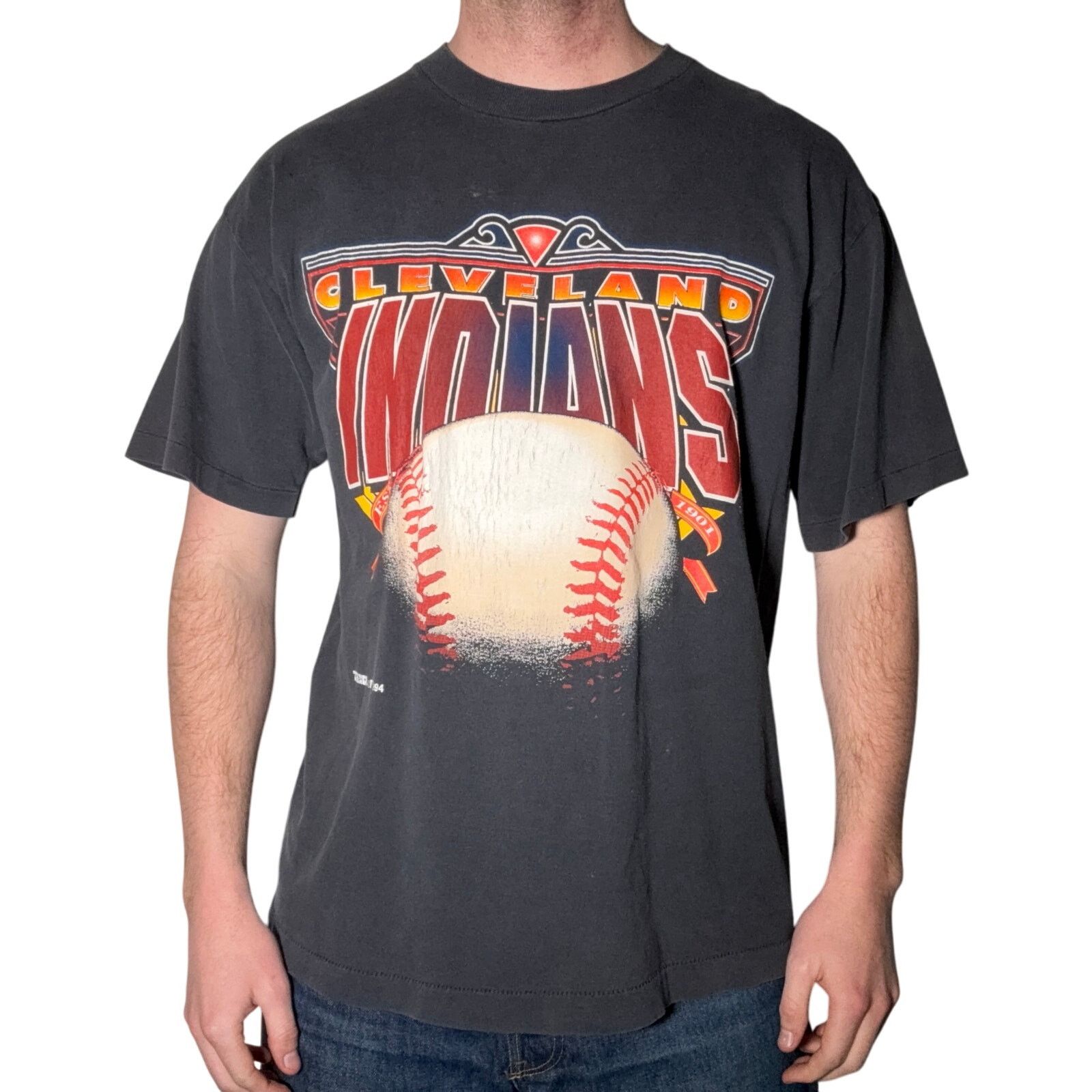 Vintage Vintage 1994 Cleveland Indians Tee XL Size US XL / EU 56 / 4 - 5 Thumbnail