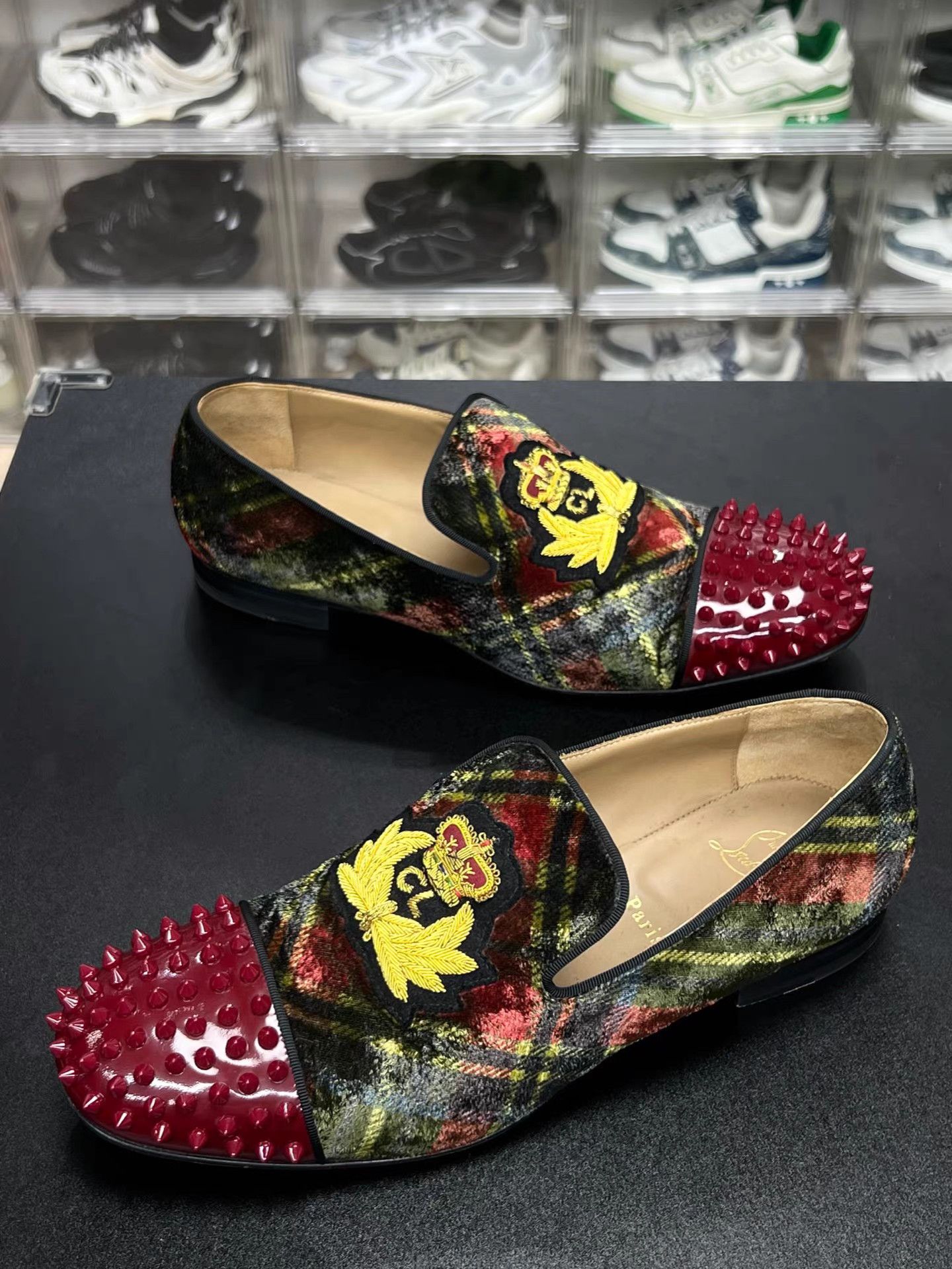 Christian Louboutin Christian Louboutin Studded Slip-On Loafers K15 Size US 10.5 / EU 43-44 - 1 Thumbnail