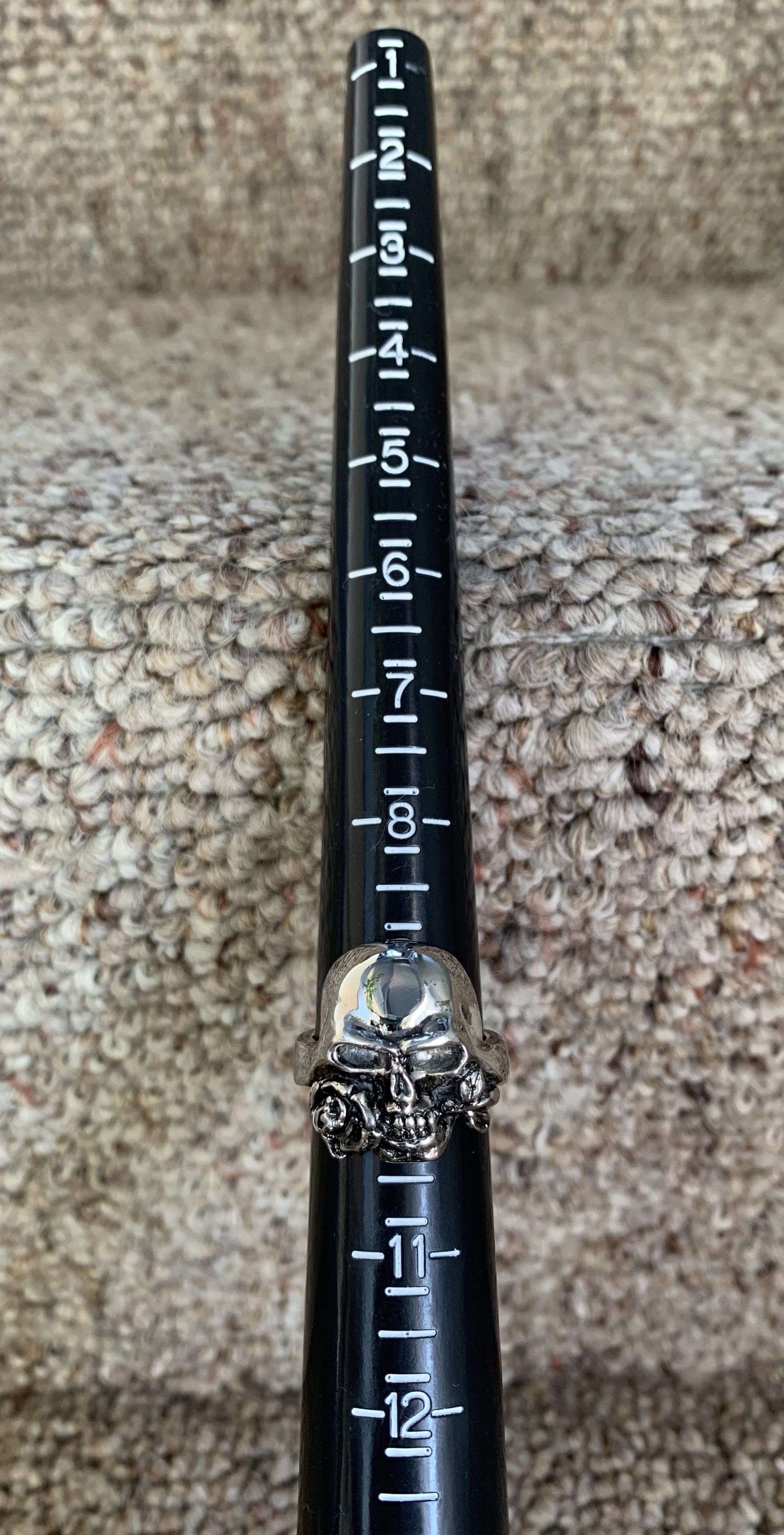 Jam Home Made × Number (N)ine SS06 Silver Skull Roses Ring w/box Size ONE SIZE - 8 Thumbnail