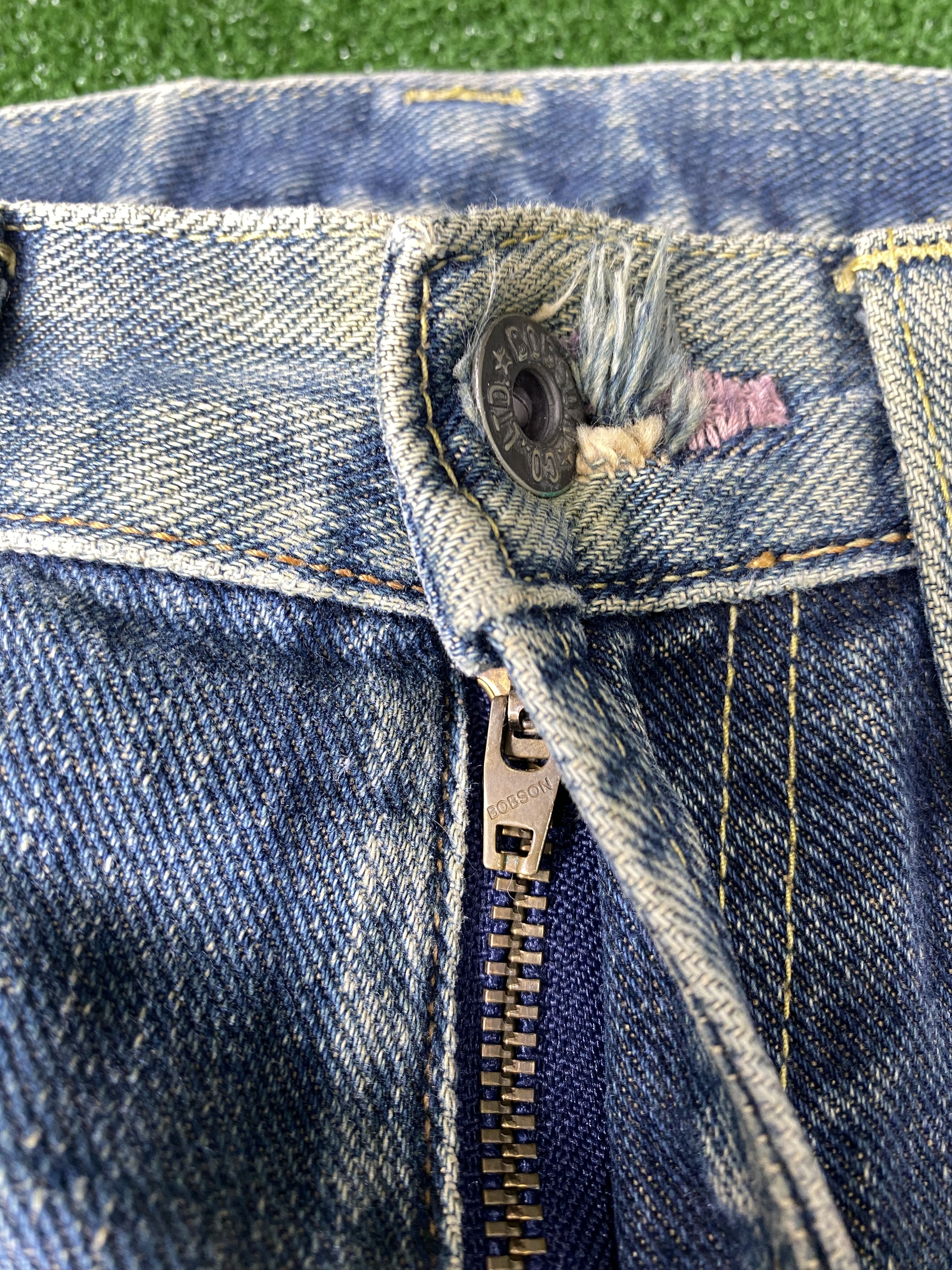 Vintage Vintage Bobson Distressed Faded Blue Jeans CP0076 Size US 30 / EU 46 - 4 Thumbnail