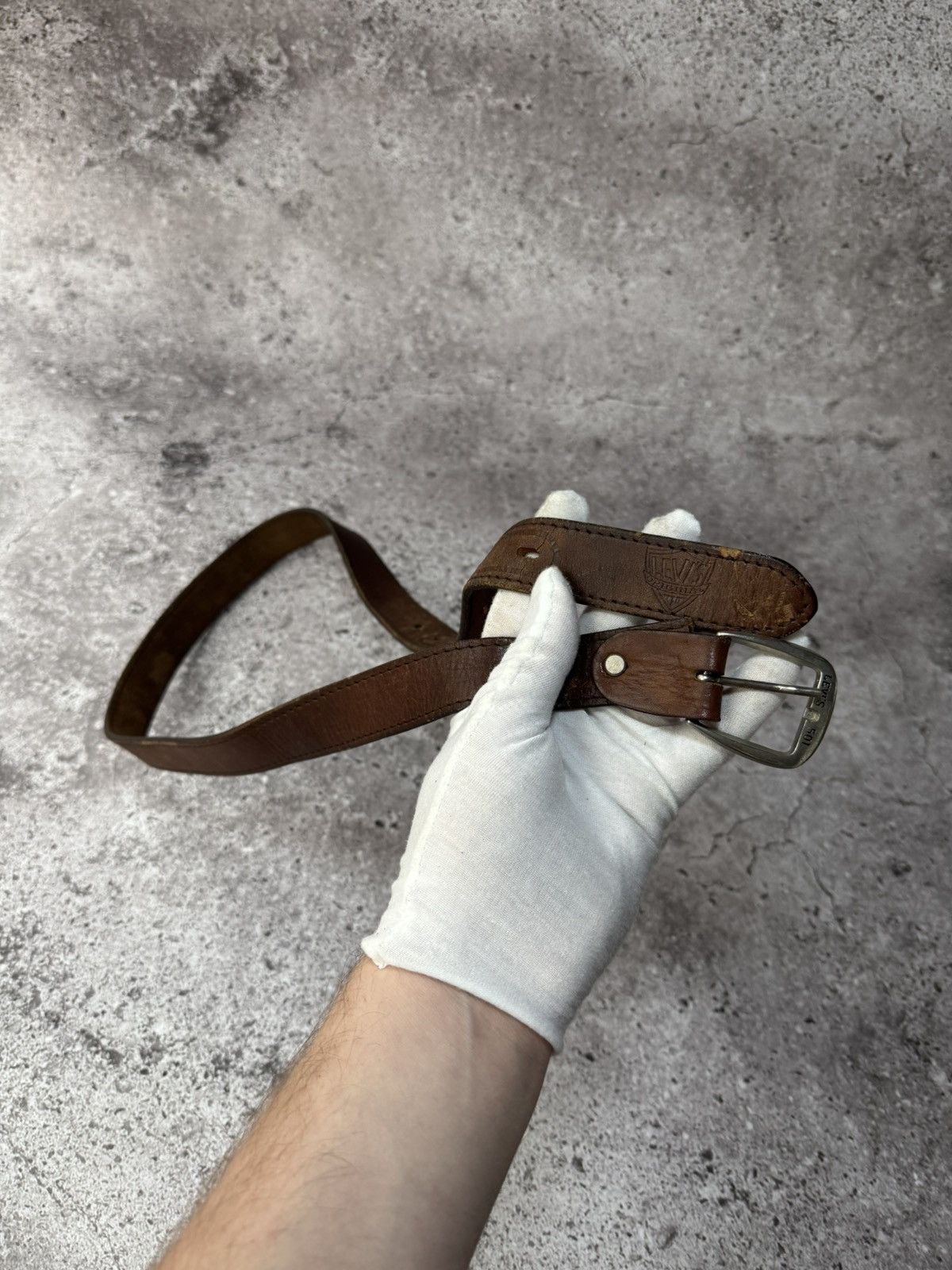 Levi's × Vintage Levi’s Leather Brown Belt Size ONE SIZE - 2 Thumbnail