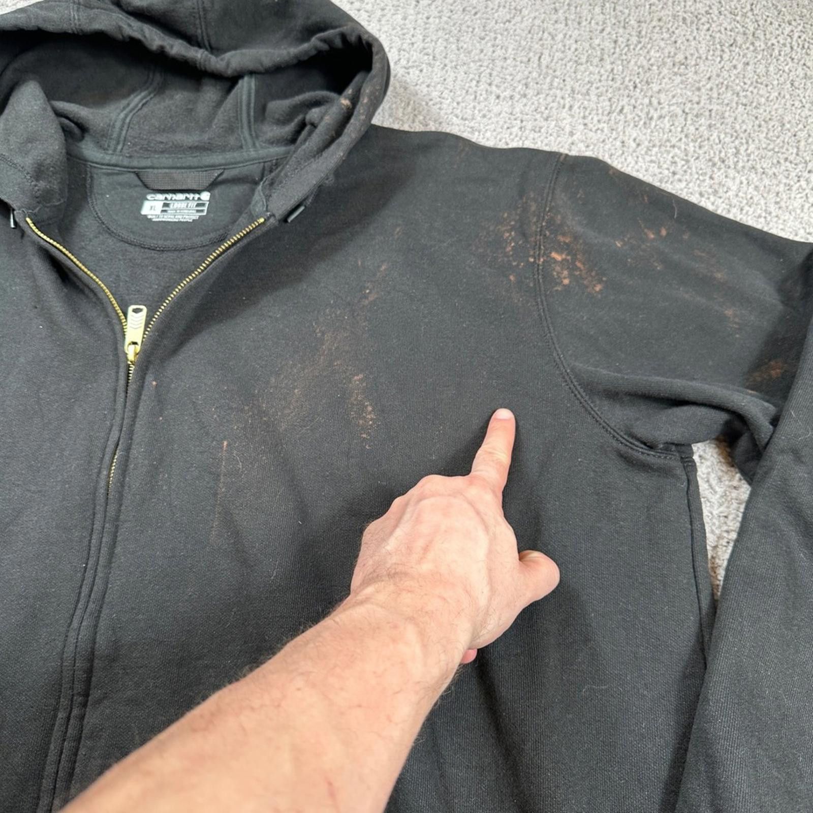 Carhartt Carhartt TS0122-M Mens XL Black Loose Fit Full Zip Hoodie Size US XL / EU 56 / 4 - 6 Thumbnail