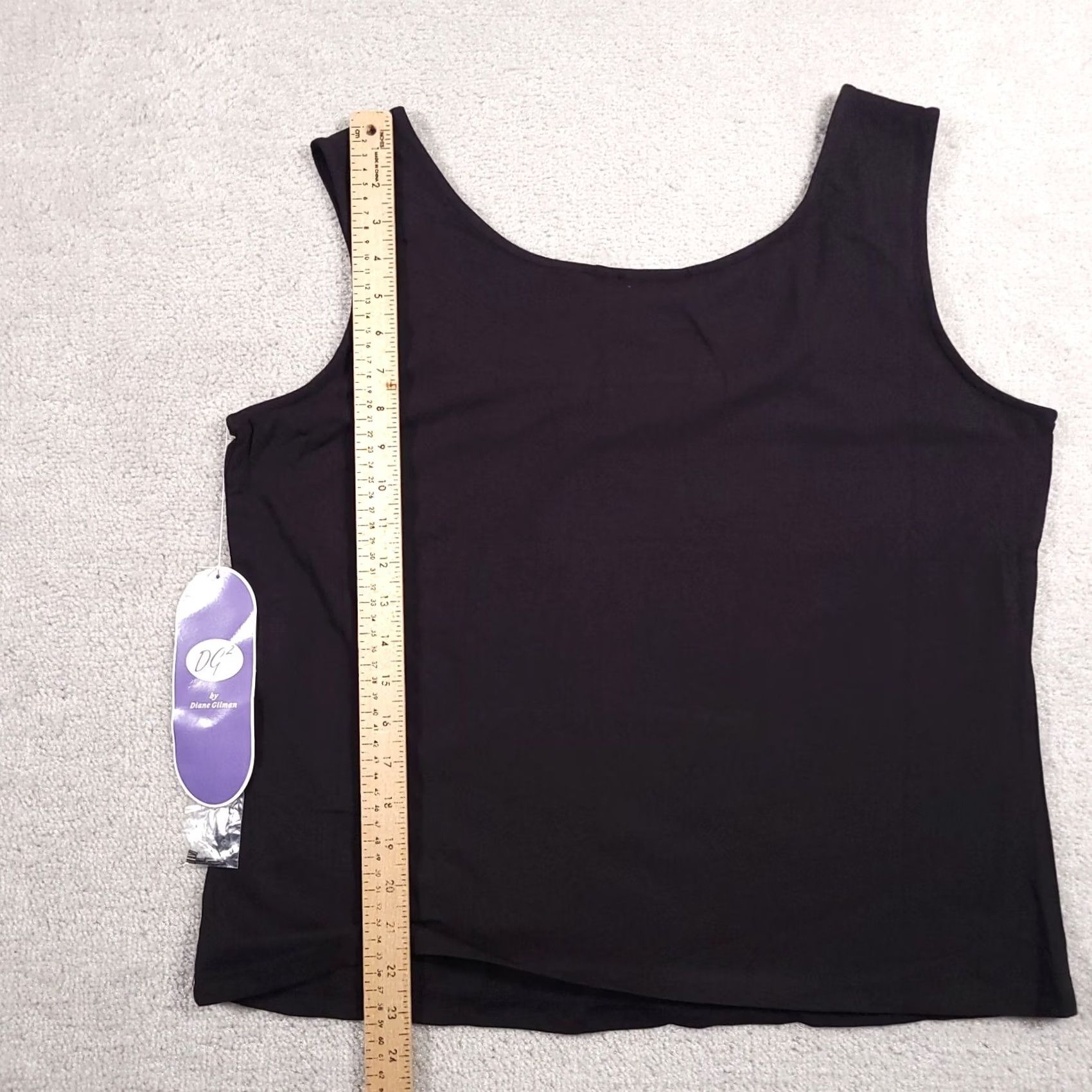 Vintage Diane Gilman Tank Sleeveless Shirt Women's Large Black Beaded Round Neck Size L / US 10 / IT 46 - 6 Thumbnail