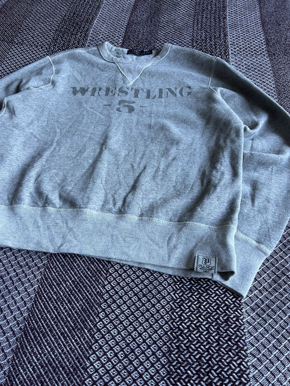 Polo Ralph Lauren × Vintage Vintage Polo Ralph Lauren Wrestling Heavy Sweatshirt Size M Size US M / EU 48-50 / 2 - 7 Thumbnail