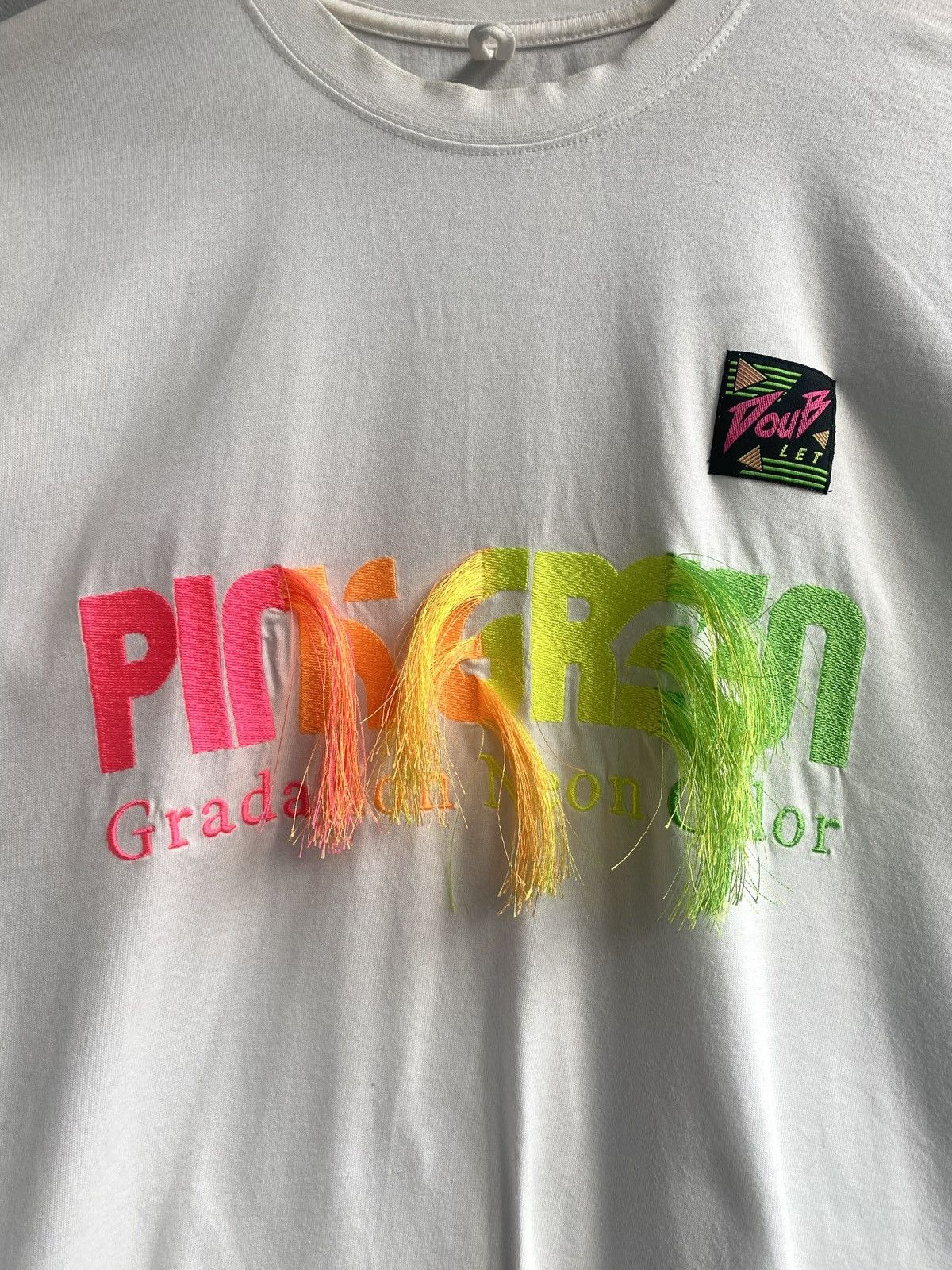 Doublet Doublet SS19 Gradient Embroidered T-Shirt Size US S / EU 44-46 / 1 - 3 Thumbnail