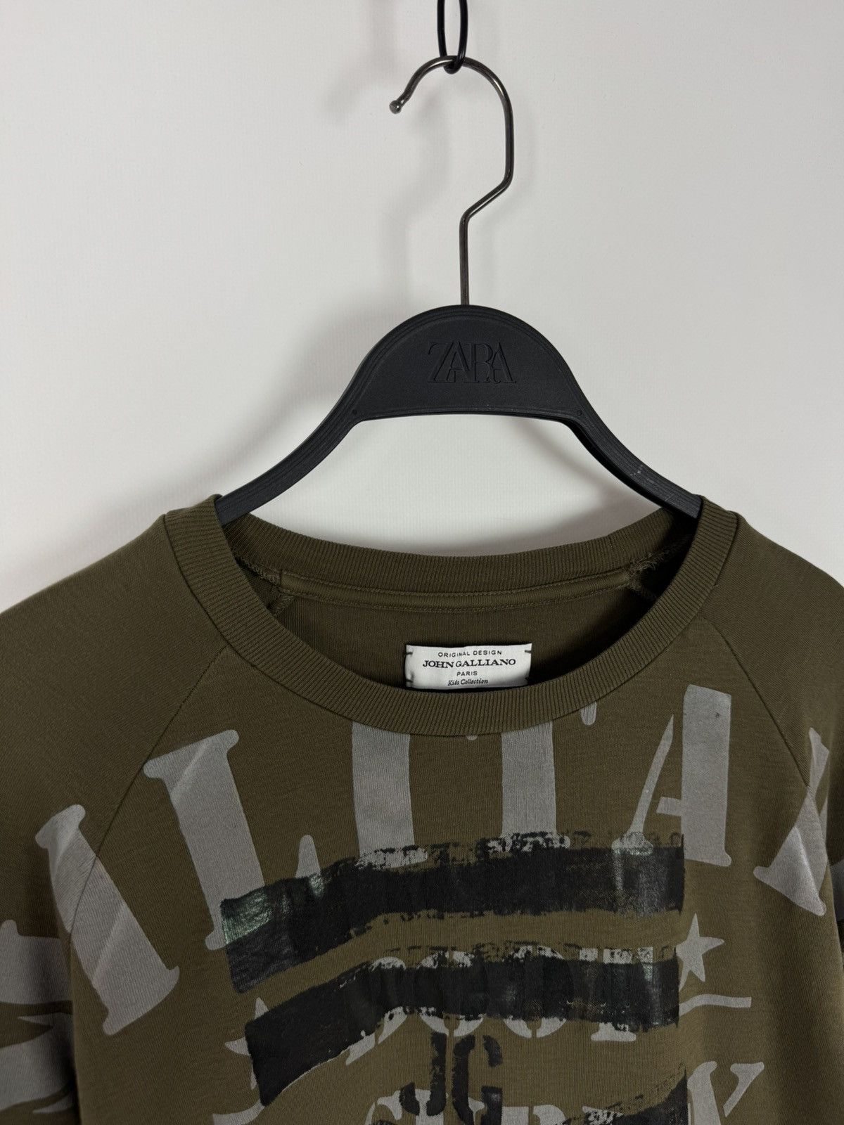 John Galliano Paris Kids Collection Military Sweatshirt