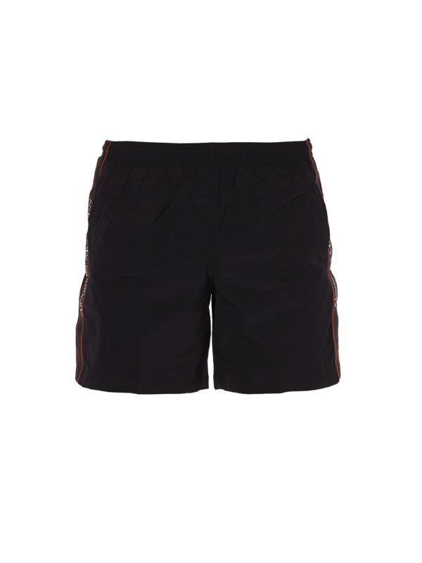 Alexander McQueen o1w1db10725 Selvedge Swim Shorts in Black Size US 34 / EU 50 - 1 Thumbnail