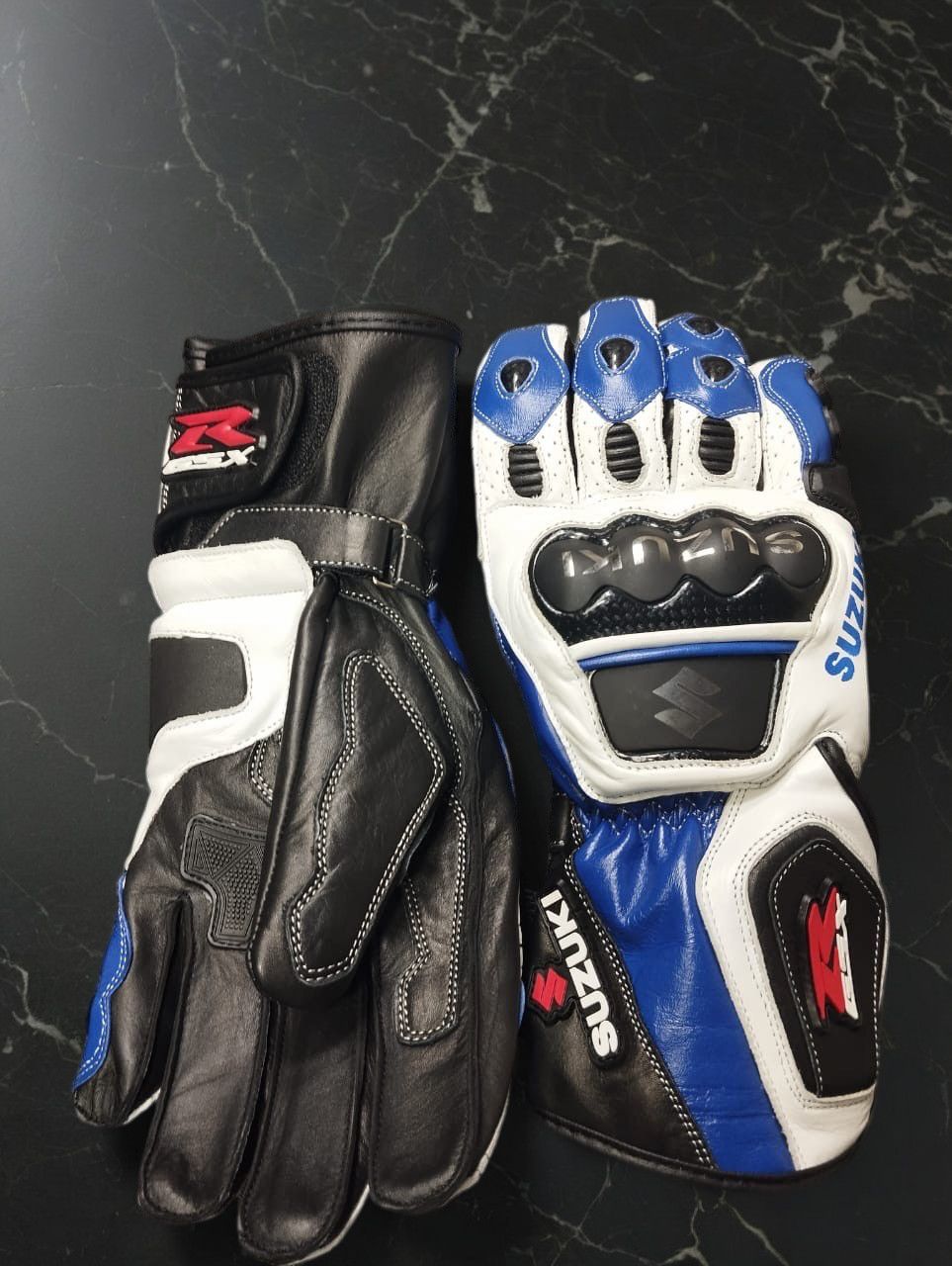 Genuine Leather Suzuki leather motorcycle gloves size-XL Size ONE SIZE - 2 Thumbnail
