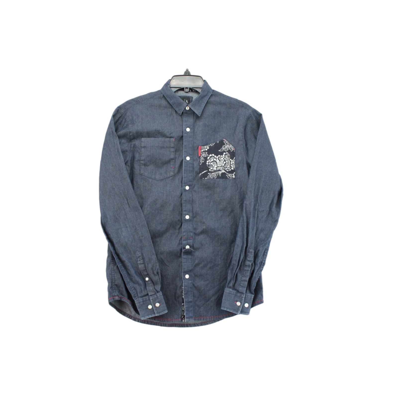 Armani Exchange Armani Exchange Denim Shirt Men's Small Regular Fit Long Sleeve Contrasting Trim Size US S / EU 44-46 / 1 - 1 Thumbnail