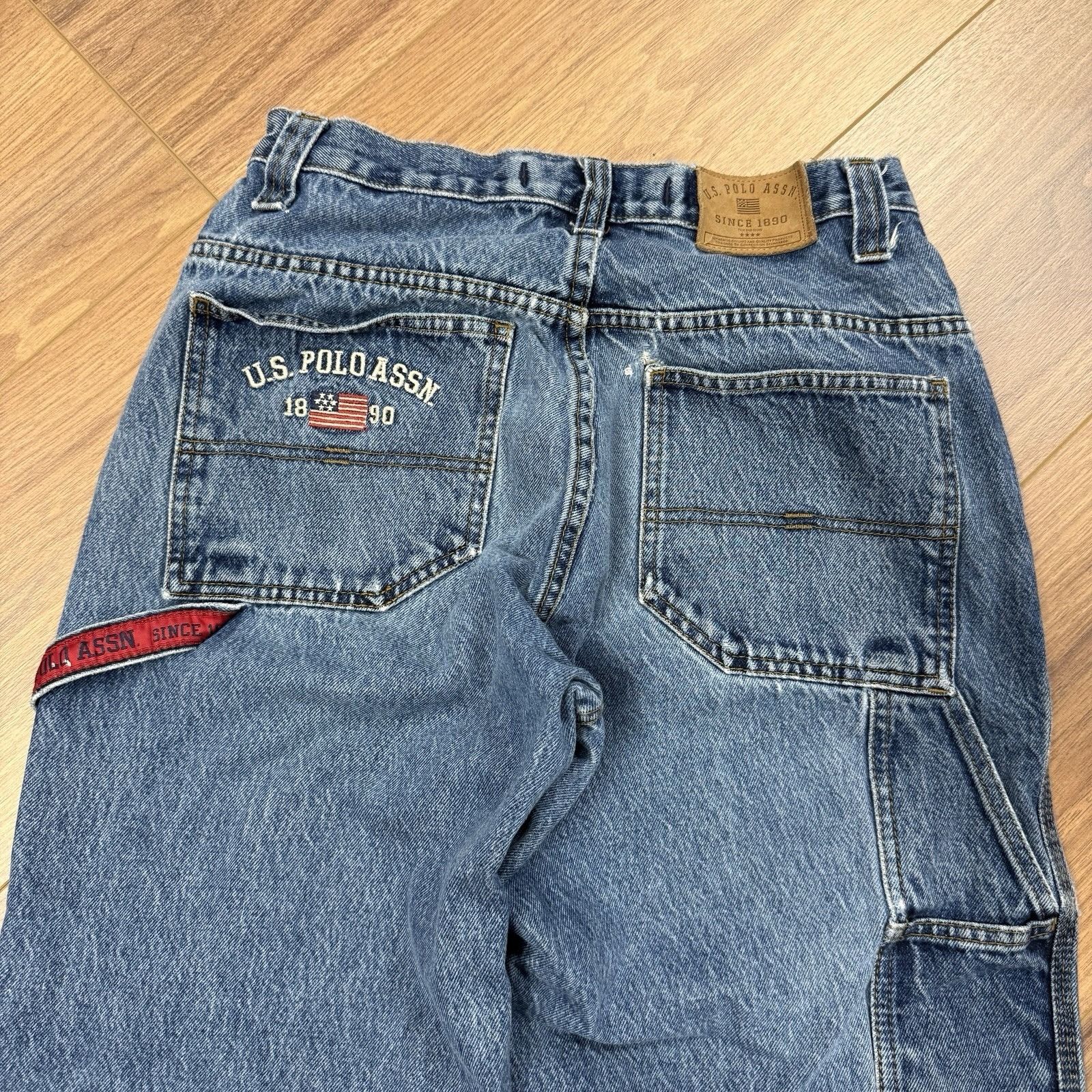 U.S. Polo Assn. Vintage US Polo Assn Carpenter Jeans Mens 30x29 Blue Y2K Ska Size US 30 / EU 46 - 1 Thumbnail
