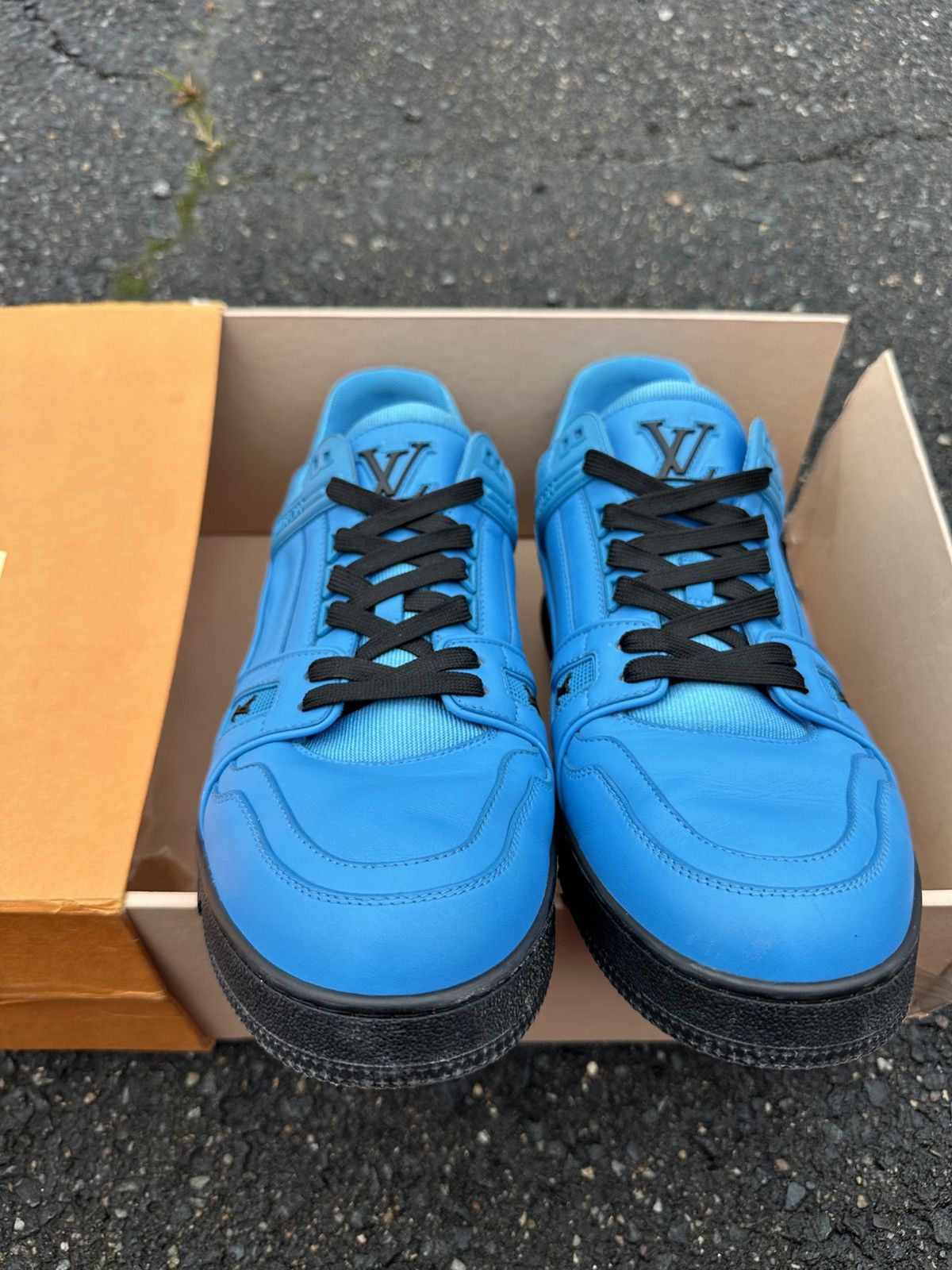 Louis Vuitton Louis Vuitton trainer black/Blue Size US 13 / EU 46 - 19 Thumbnail