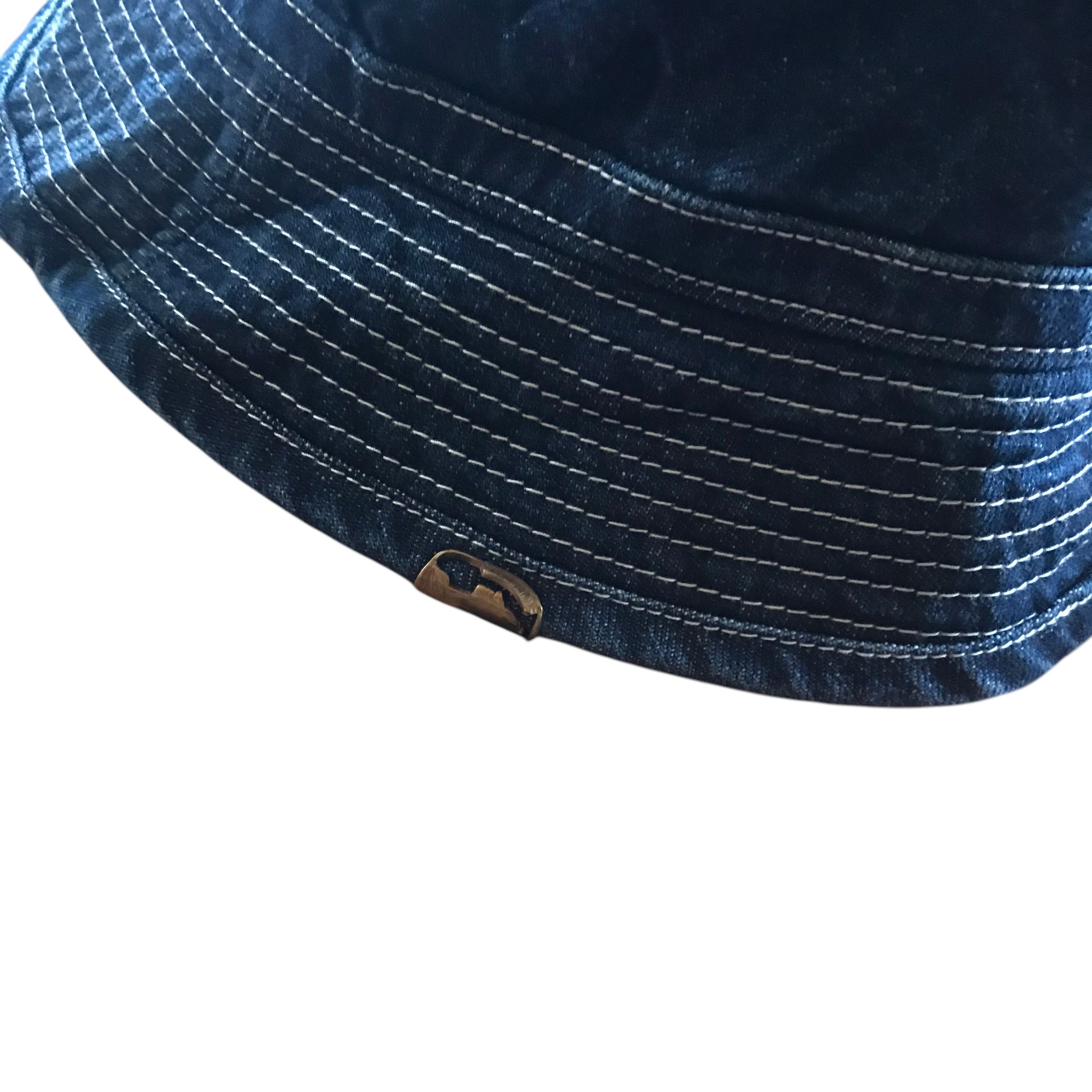 Blue Blue Japan CA4LA Distressed Denim Bucket Hat Made in Japan Size ONE SIZE - 5 Thumbnail