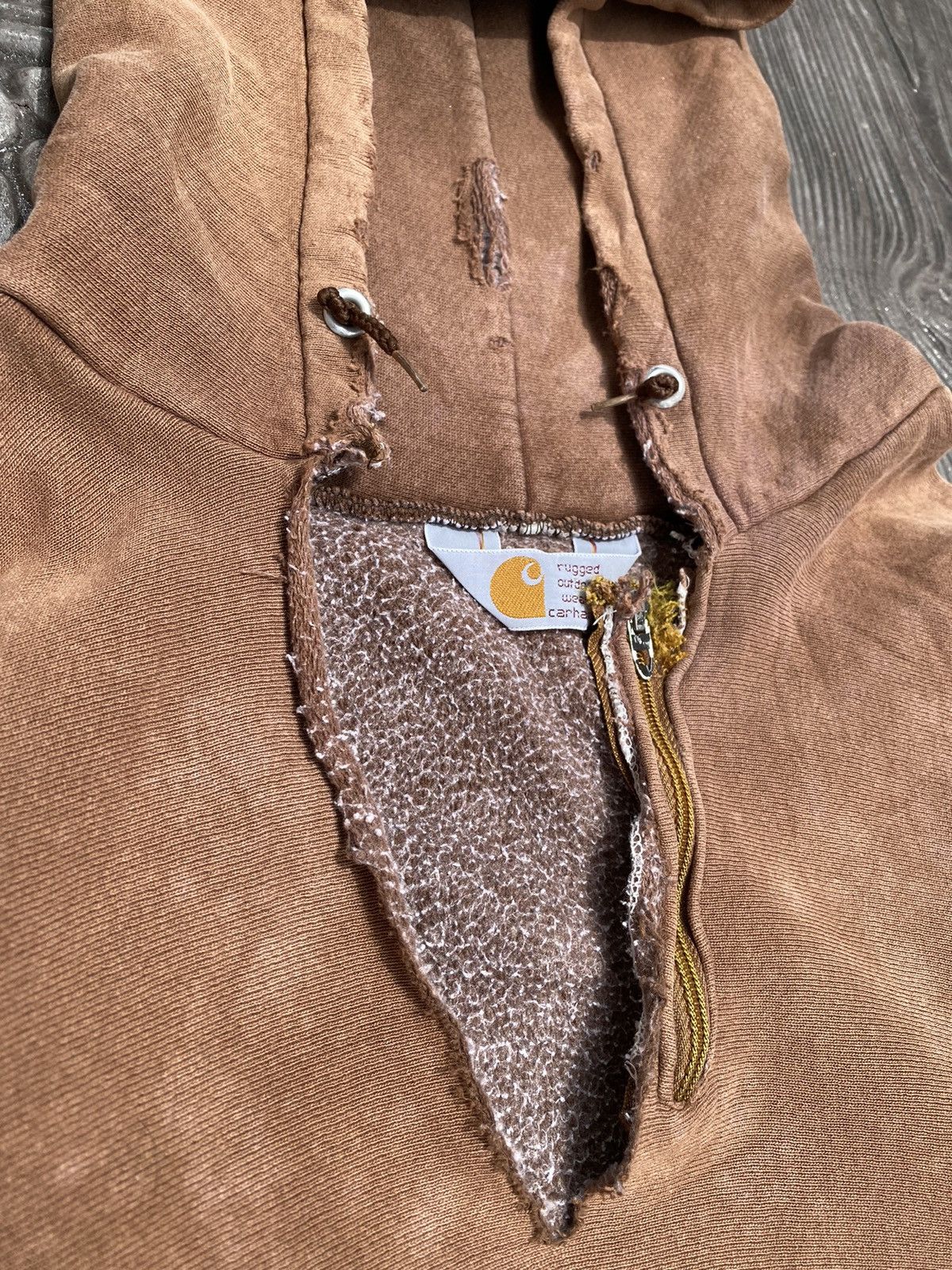Carhartt × Vintage Distressed 80s~90s CARHARTT Reverse Weave Talon USA Zipper Size US L / EU 52-54 / 3 - 12 Thumbnail