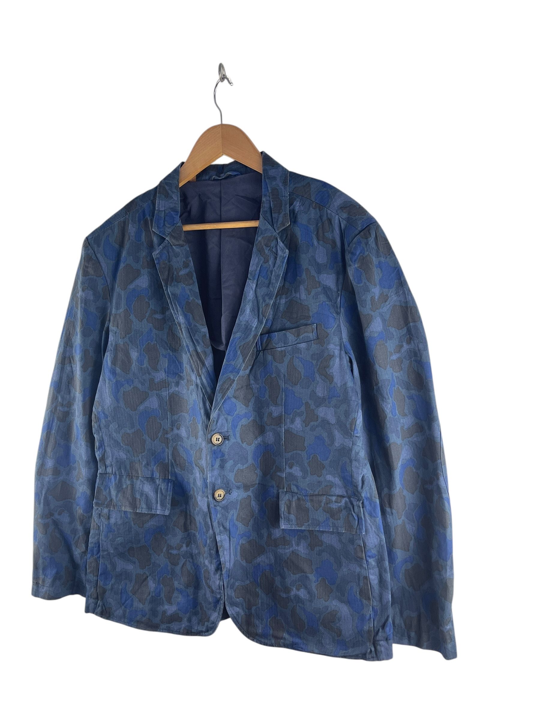 JACHS NY Jachs New York Navy Camo Coat Jacket Size US M / EU 48-50 / 2 - 5 Thumbnail