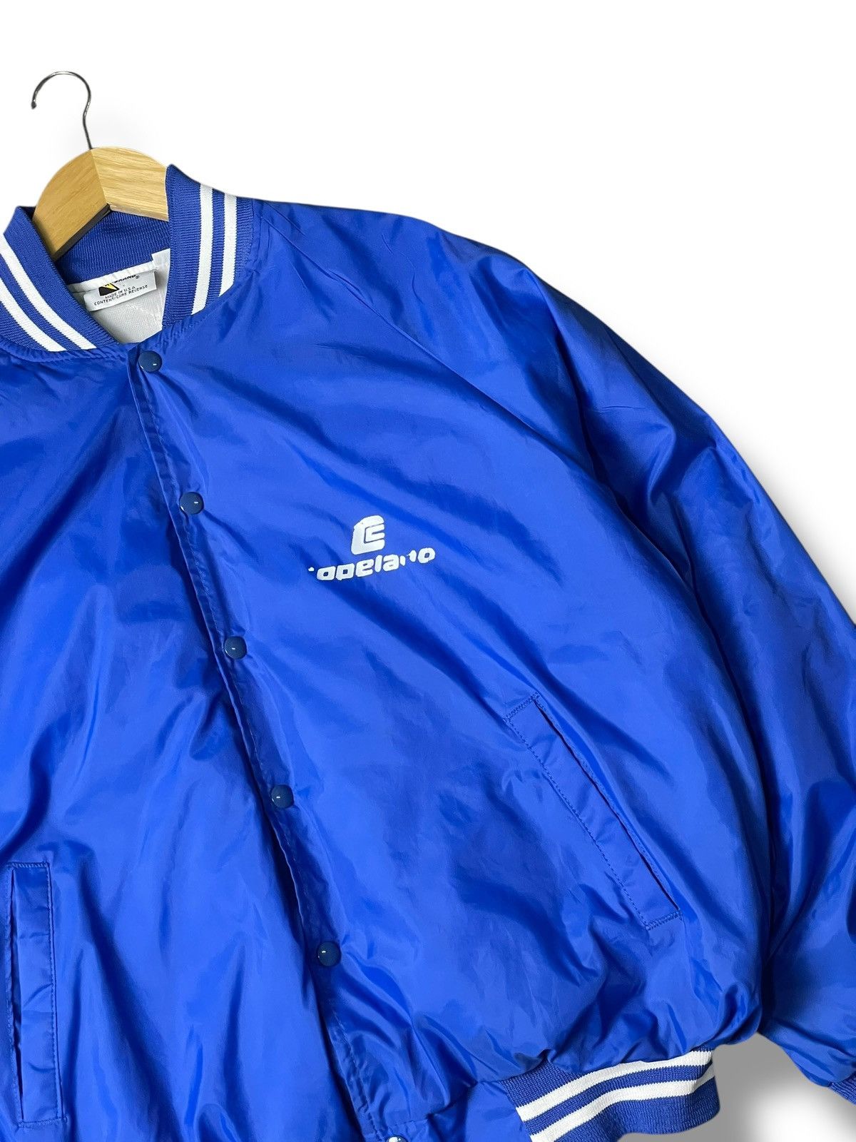 Japanese Brand × Vintage K-Brand Nylon Varsity Buttoned Jacket (114) Size US XL / EU 56 / 4 - 2 Thumbnail