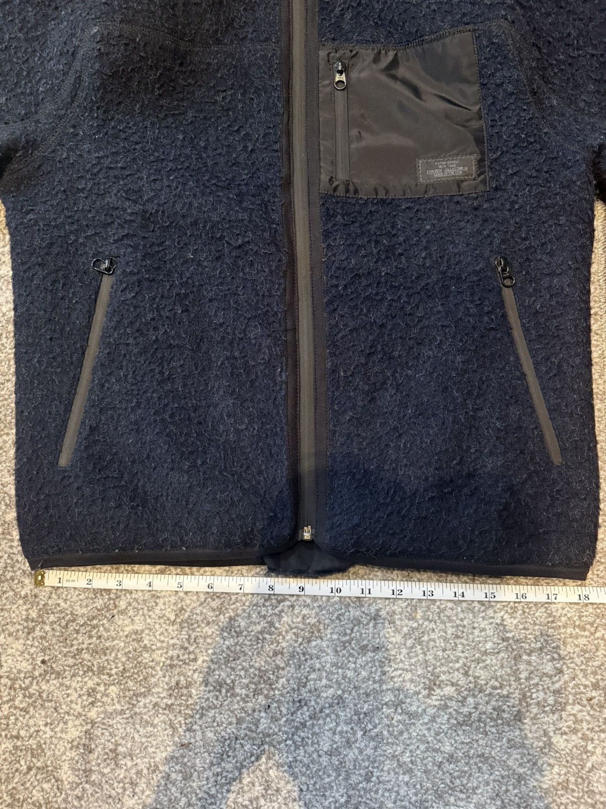 Patrik Ervell Patrik Ervell Navy Wool Fleece Jacket Size US S / EU 44-46 / 1 - 14 Thumbnail