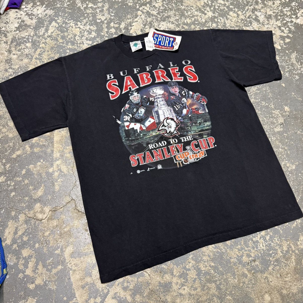 NHL Vintage Buffalo Sabres Road To Stanley Cup NHL Hasek peca Size US XL / EU 56 / 4 - 7 Thumbnail