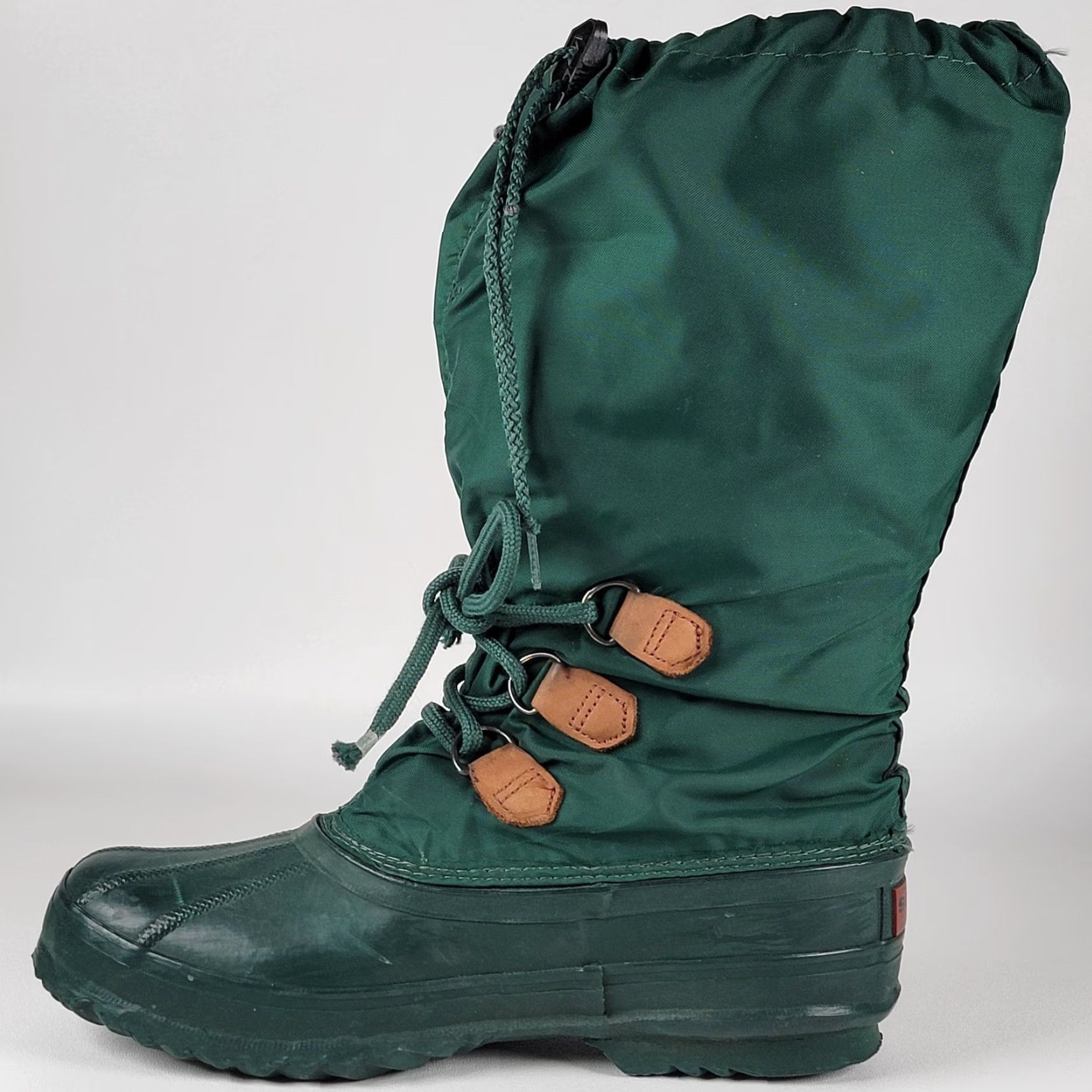 SOREL VINTAGE Sorel Snowlion Tall Green Women’s Snow Boot 9 Canada Felt Liners Mid-Calf Lace Up Insulated Size US 9 / IT 39 - 5 Thumbnail