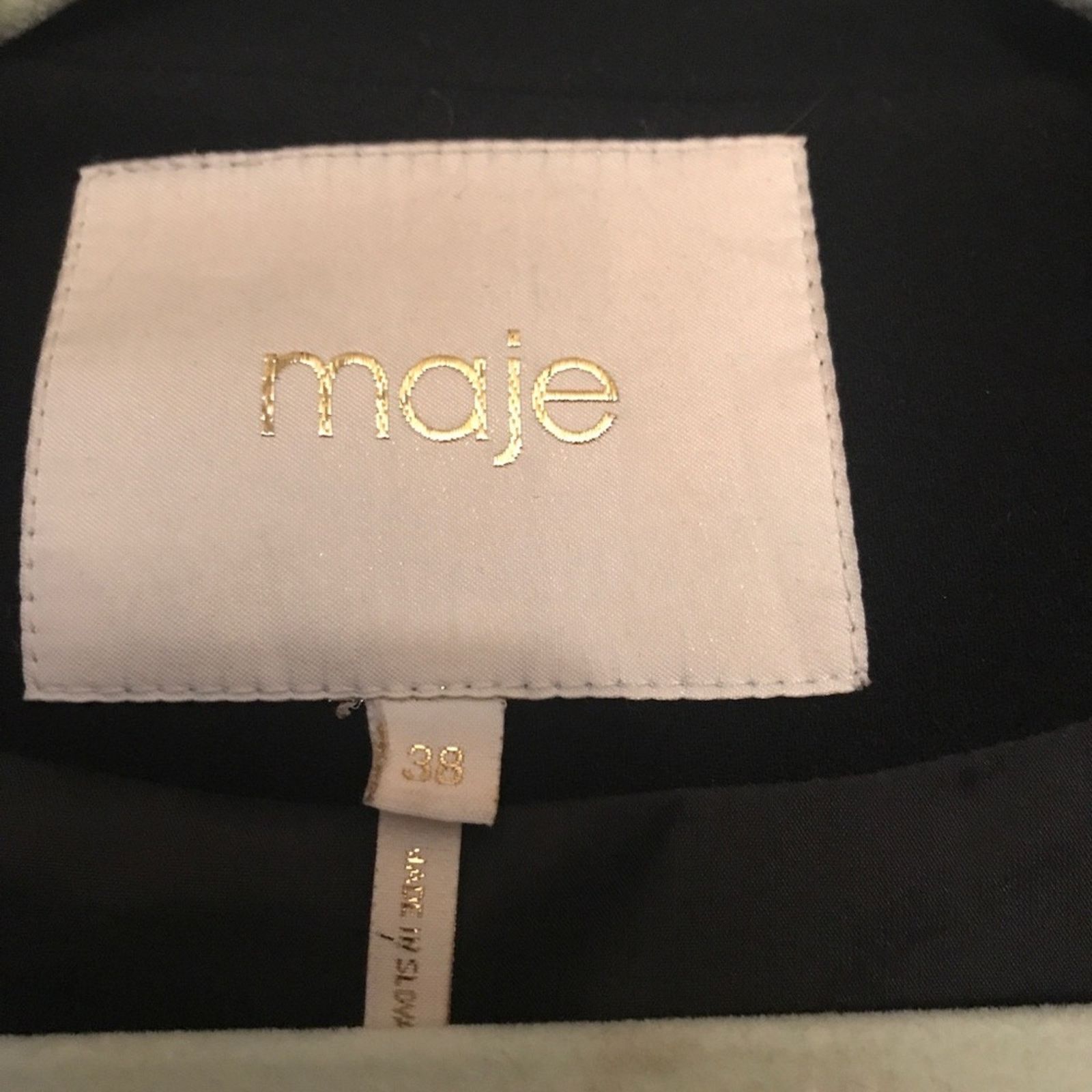 Maje Maje black blazer with scrunched sleeves S Size S / US 4 / IT 40 - 7 Thumbnail