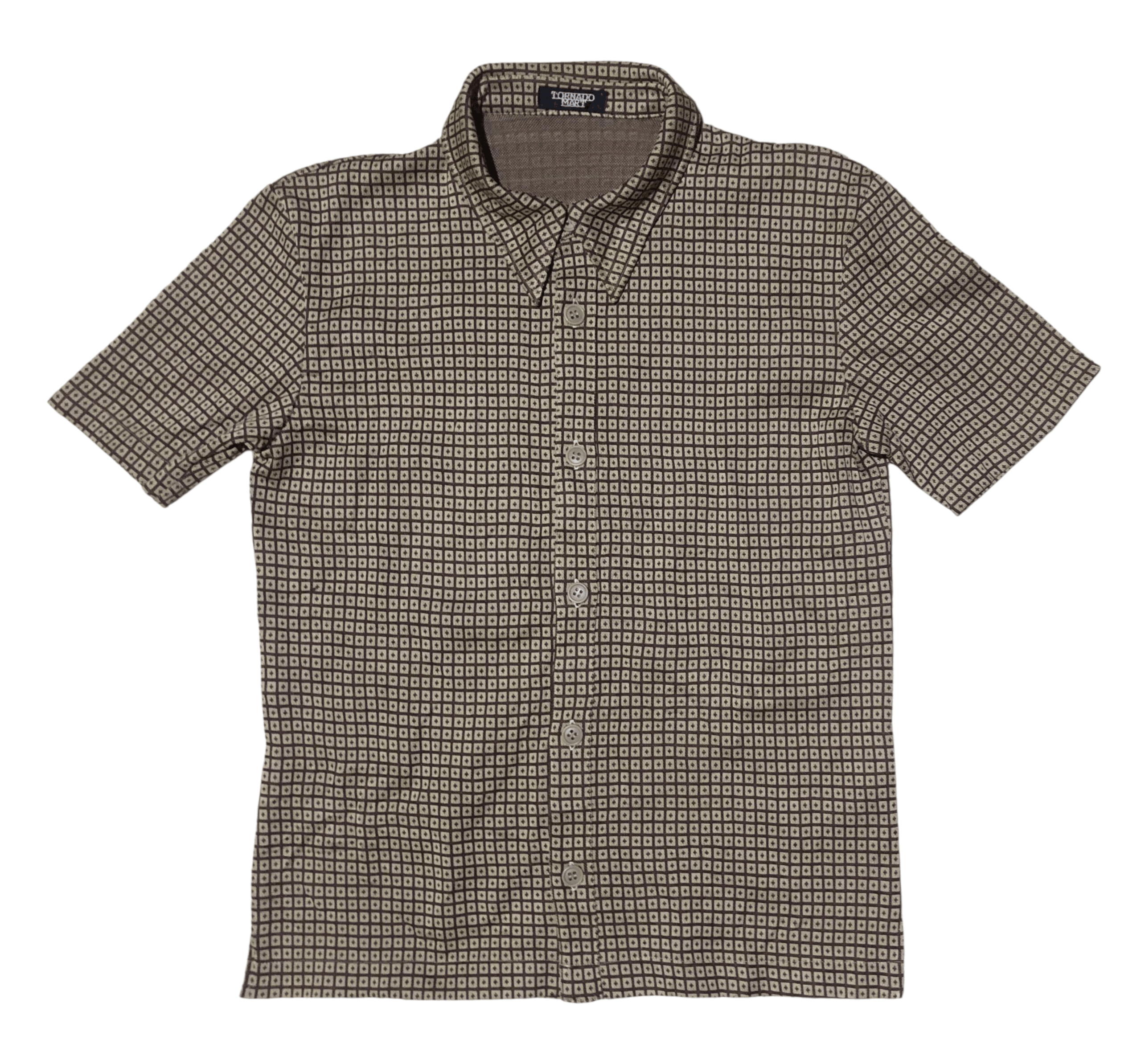 Tornado Mart Tornado Mart Vintage Geometric Pattern Button-Up Shirt Size US S / EU 44-46 / 1 - 1 Thumbnail