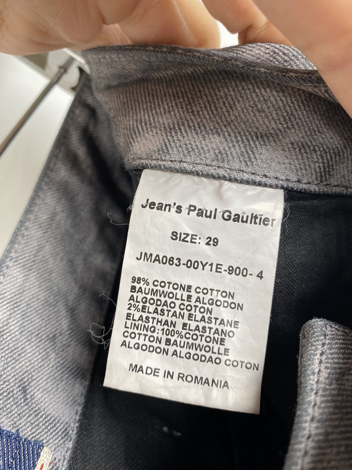 Jean Paul Gaultier Jean’s Paul Gaultier Frozen Dye Waxed Denim Jean Men size 29 Size US 29 - 13 Thumbnail