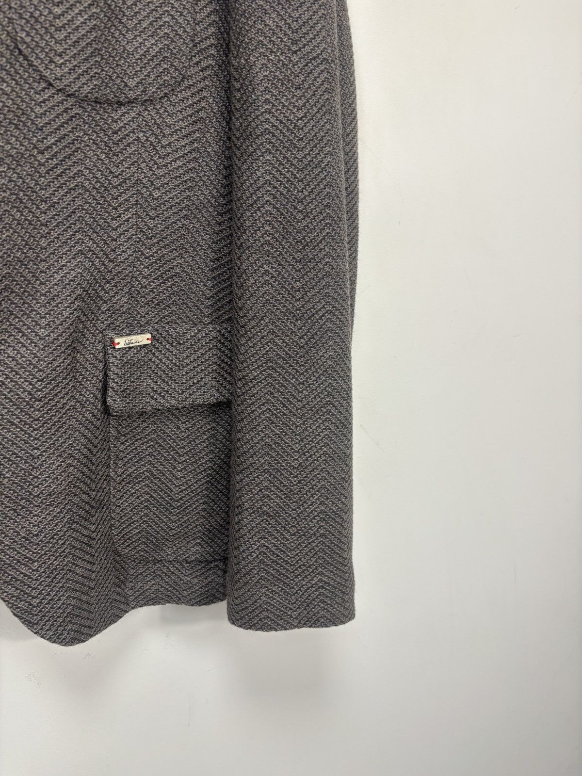 Other Luis Trenker Men’s Herringbone Brown Wool Collar Jacket Size US L / EU 52-54 / 3 - 8 Thumbnail