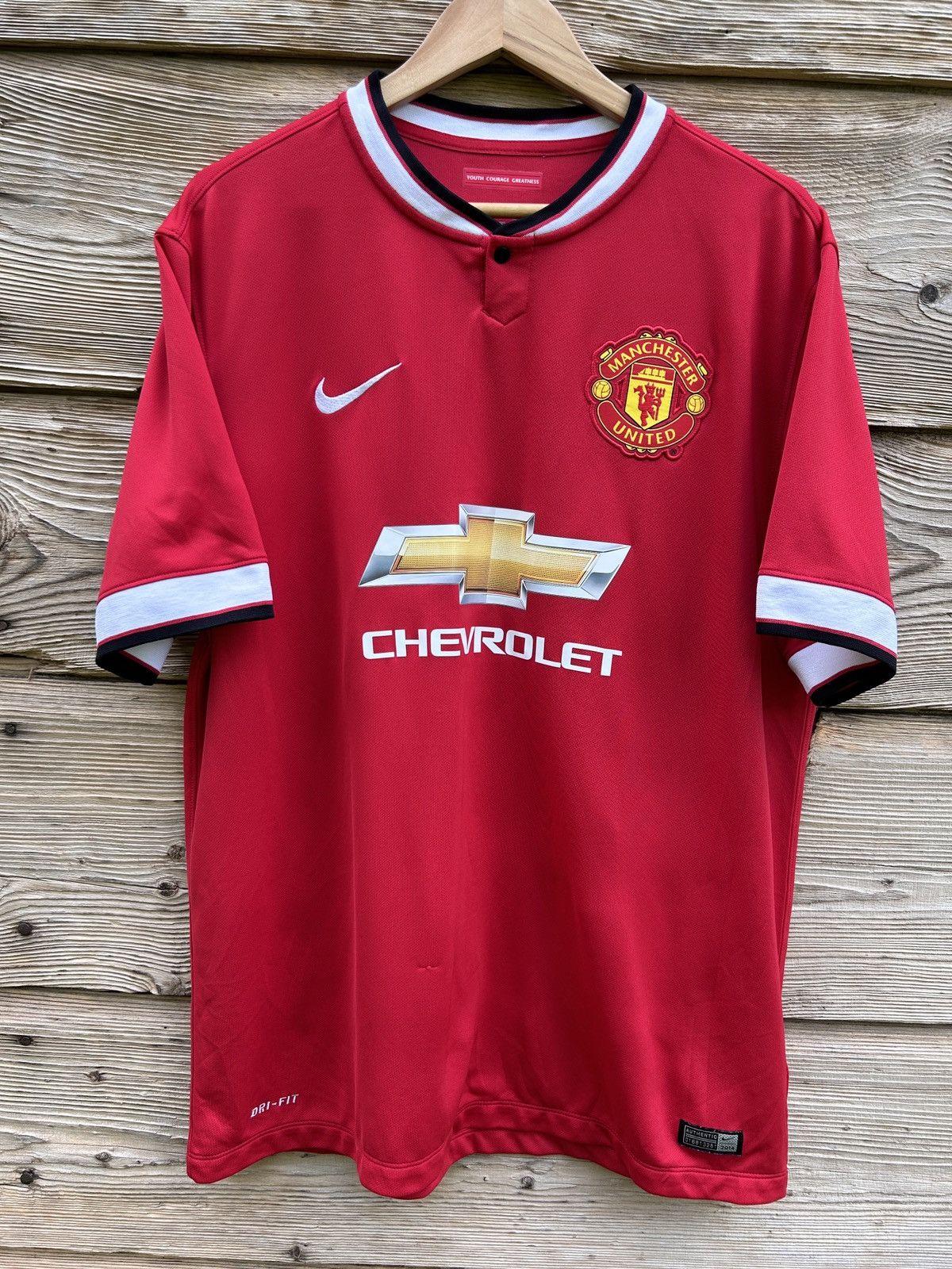 Nike Nike x Manchester United #7 Di Maria 2014/15 Home Jersey Size US XL / EU 56 / 4 - 4 Thumbnail