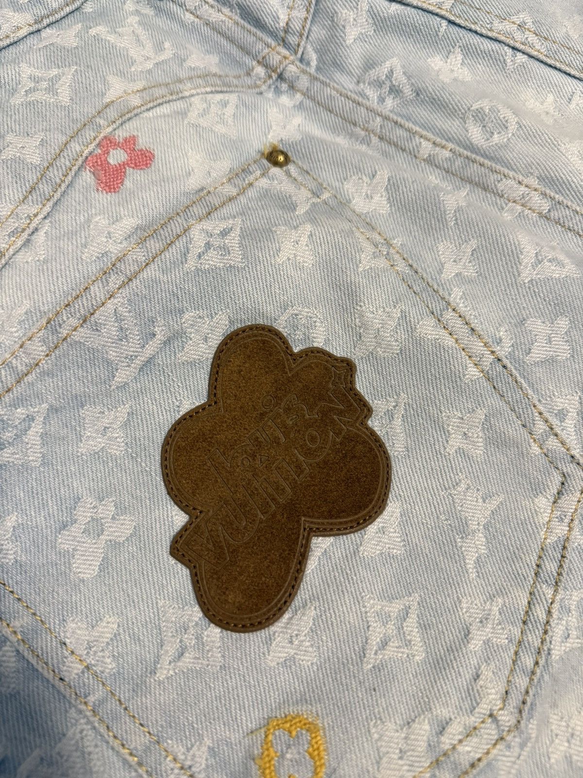 Louis Vuitton Tyler The Creator Monogram Denim Pants Size US 32 / EU 48 - 5 Thumbnail