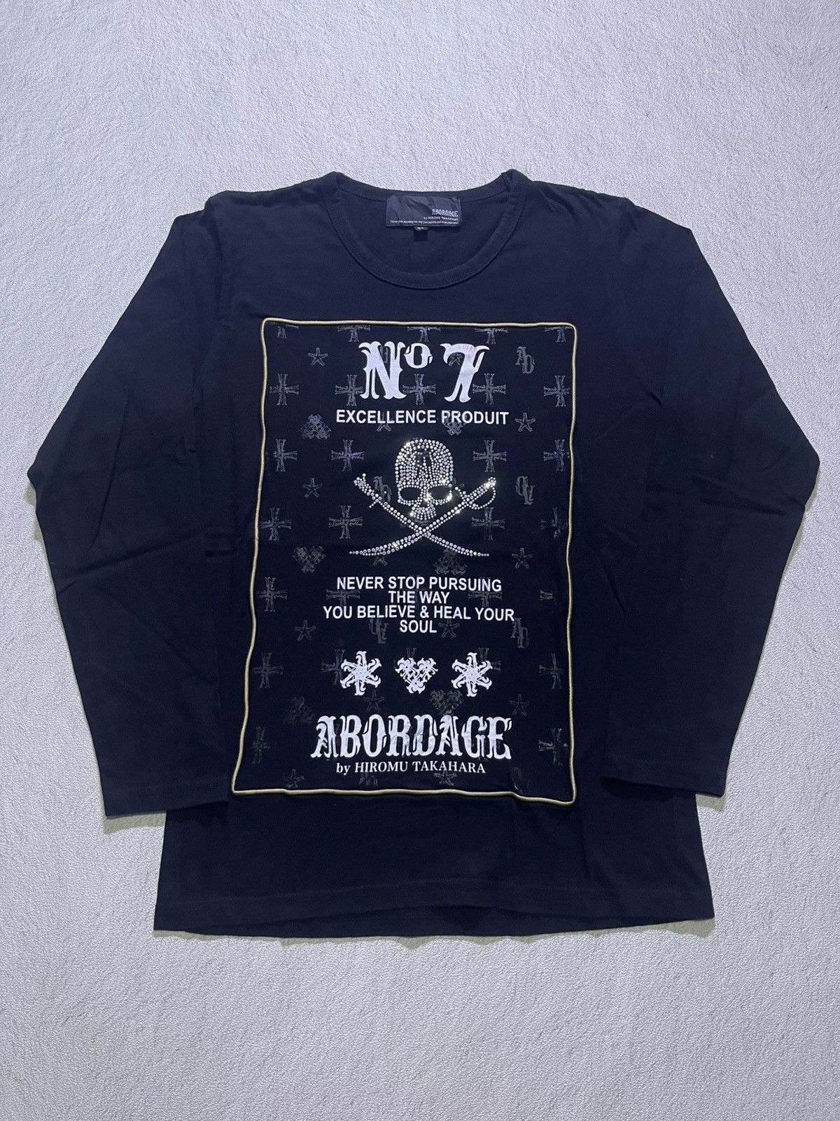 Japanese Brand Y2K ABORDAGE long sleeve tshirt Size US M / EU 48-50 / 2 - 1 Thumbnail