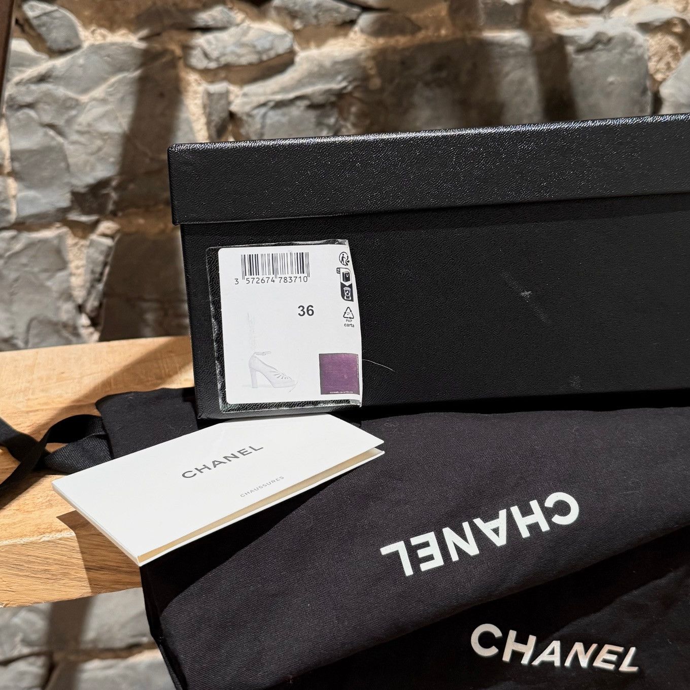 Chanel Chanel 2024 Black Platform Cut Out CC Open Toe Pumps Size US 6 / IT 36 - 15 Thumbnail