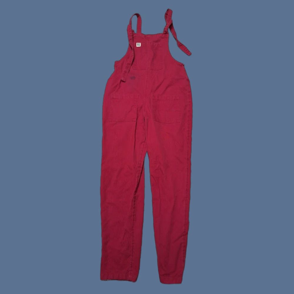 LUCY and YAK Overalls Retro Rare Dungarees 2R Women Red/Burgundy 2R Retro Overall Women US 2R