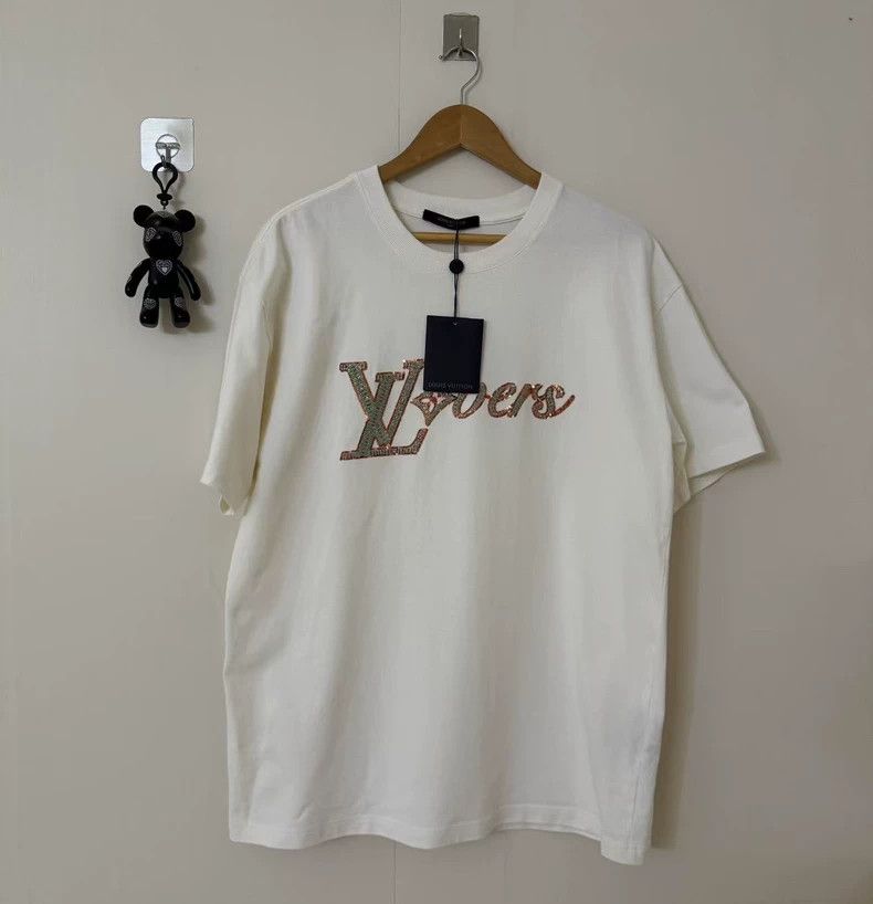 Louis Vuitton LV Pharrell Crystal Embellished Tee-yf